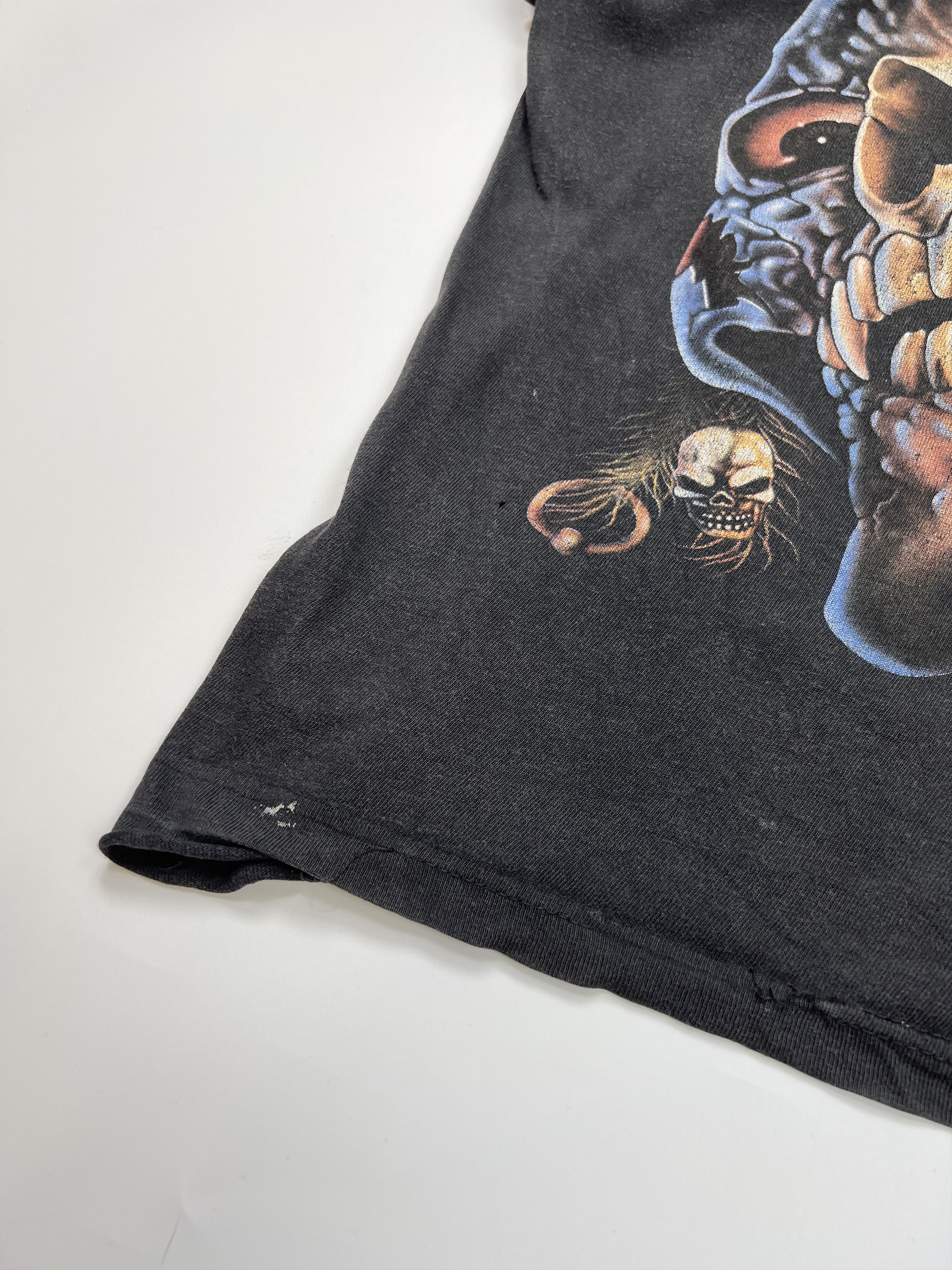 Vintage Crazy Y2K Skeleton Both Side Printed Opium Tee Thrashed Size US S / EU 44-46 / 1 - 7 Thumbnail