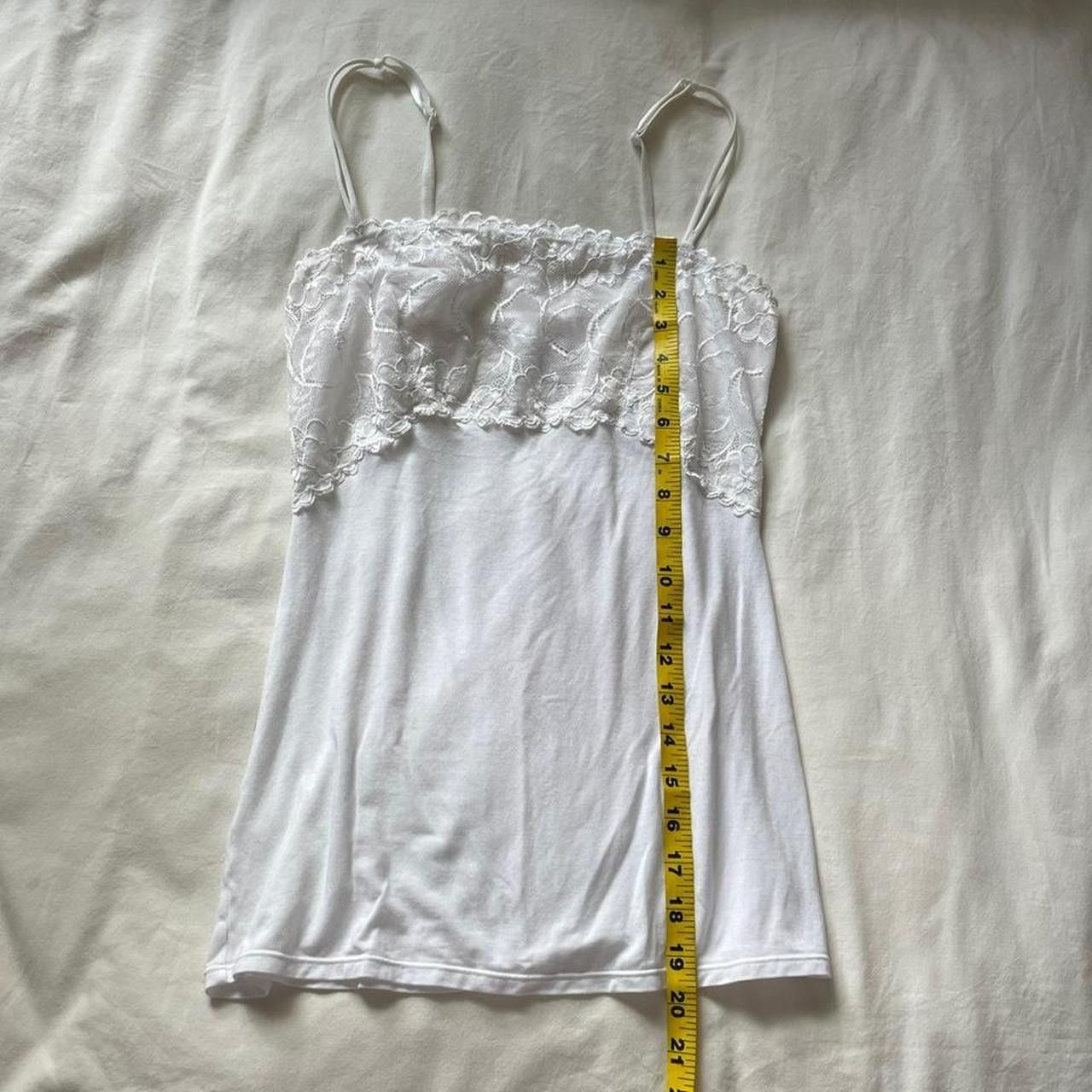 Other 2000s white lacy stretch cami top Size M / US 6-8 / IT 42-44 - 5 Thumbnail