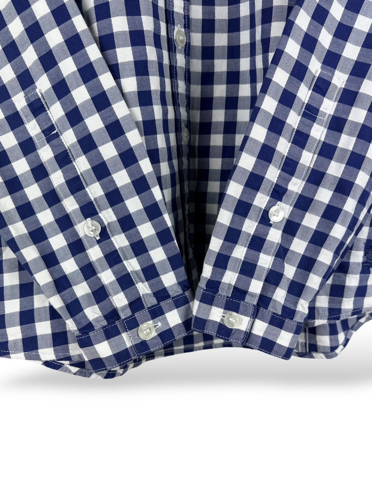 Burberry Burberry Brit Blue White Check Shirt Long Sleeve Women’s XXS Size XXS / US 00 / IT 34 - 8 Thumbnail