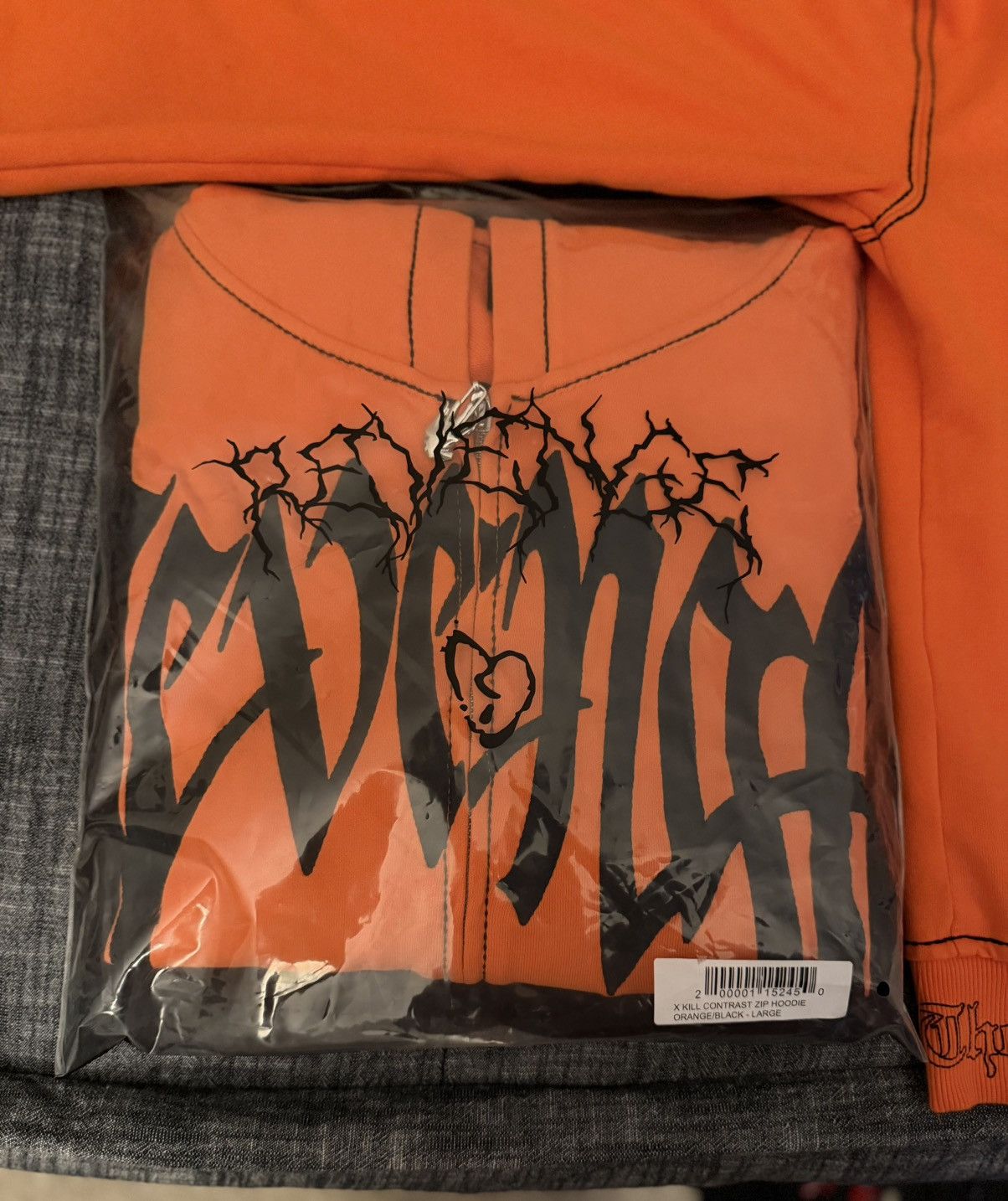 Revenge Revenge X Kill Contrast Zip Hoodie Orange Size US L / EU 52-54 / 3 - 3 Thumbnail