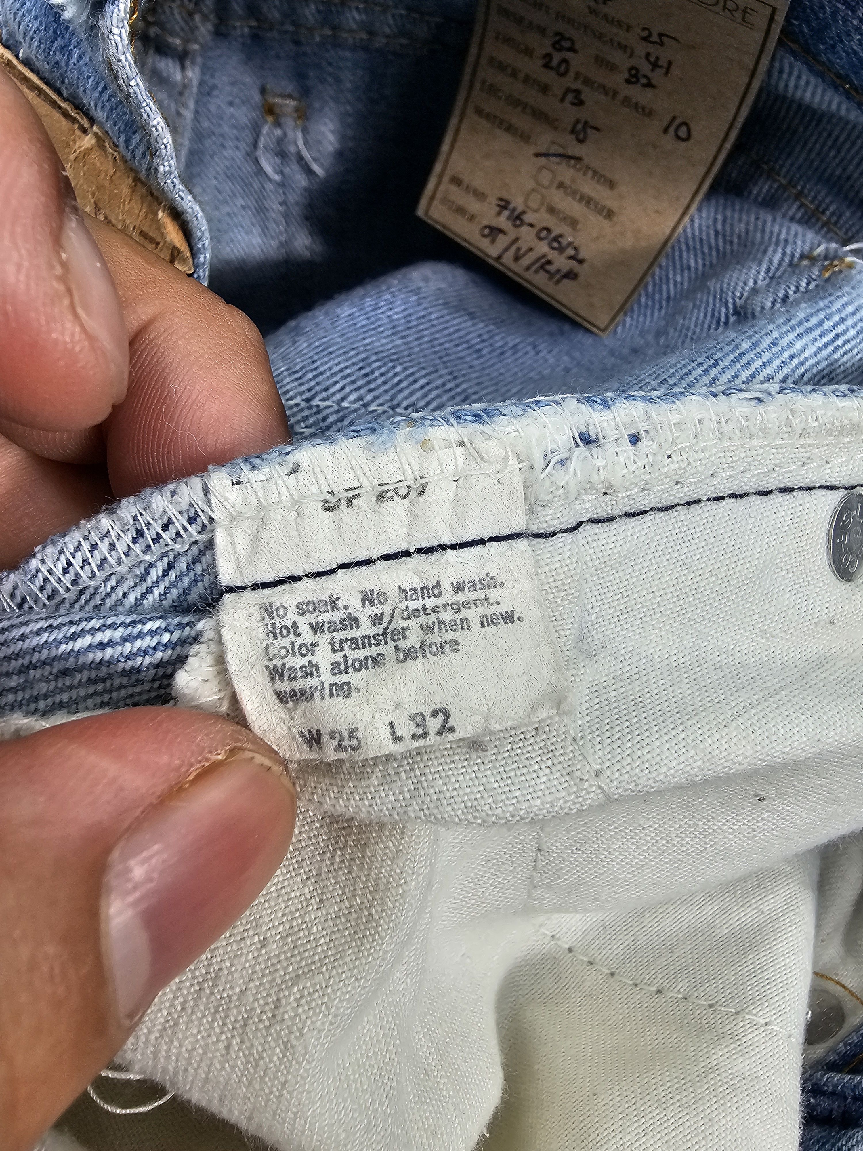 Levi's Vintage Clothing Vintage 80's LEVIS 716-0612 Orange Tab Ripped Jeans L0480 Size 25" / US 0 / IT 36 - 13 Thumbnail