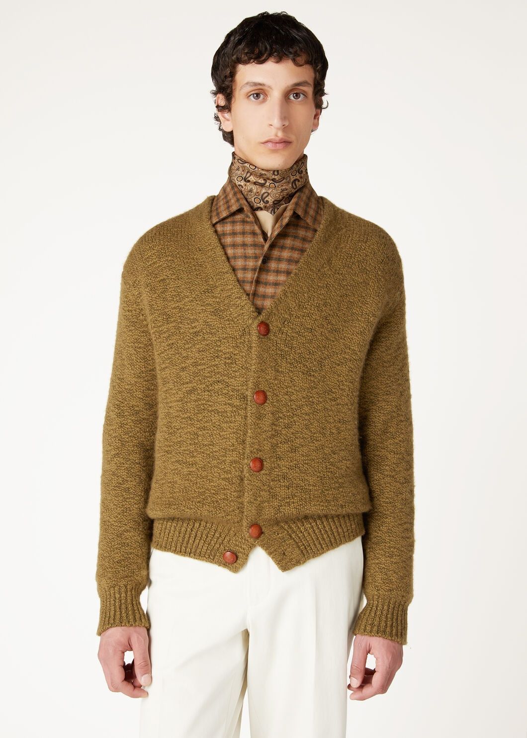 Loro Piana o1w1db10725 FAO2895 Gnifetti Cardigan in Brown Size US S / EU 44-46 / 1 - 4 Thumbnail