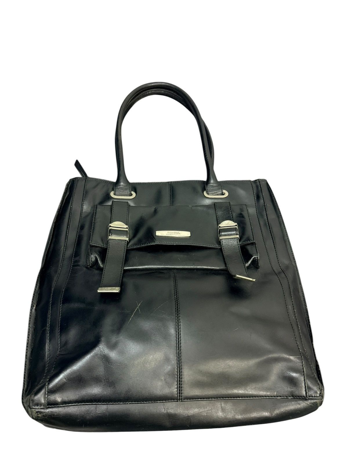 Jean Paul Gaultier Full Leather JPG Tote Bag prada julius dior homme lgb 1🟩4 Size ONE SIZE - 1 Thumbnail