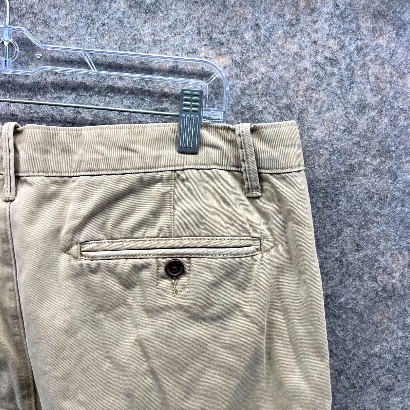 Eddie Bauer Eddie Bauer Pants Men 35x30 Chino Flat Front Beige Cotton Canvas / Regular Rise / Button Closure / Pockets / Straight Leg / Size 35 Beach? Size US 35 - 3 Thumbnail
