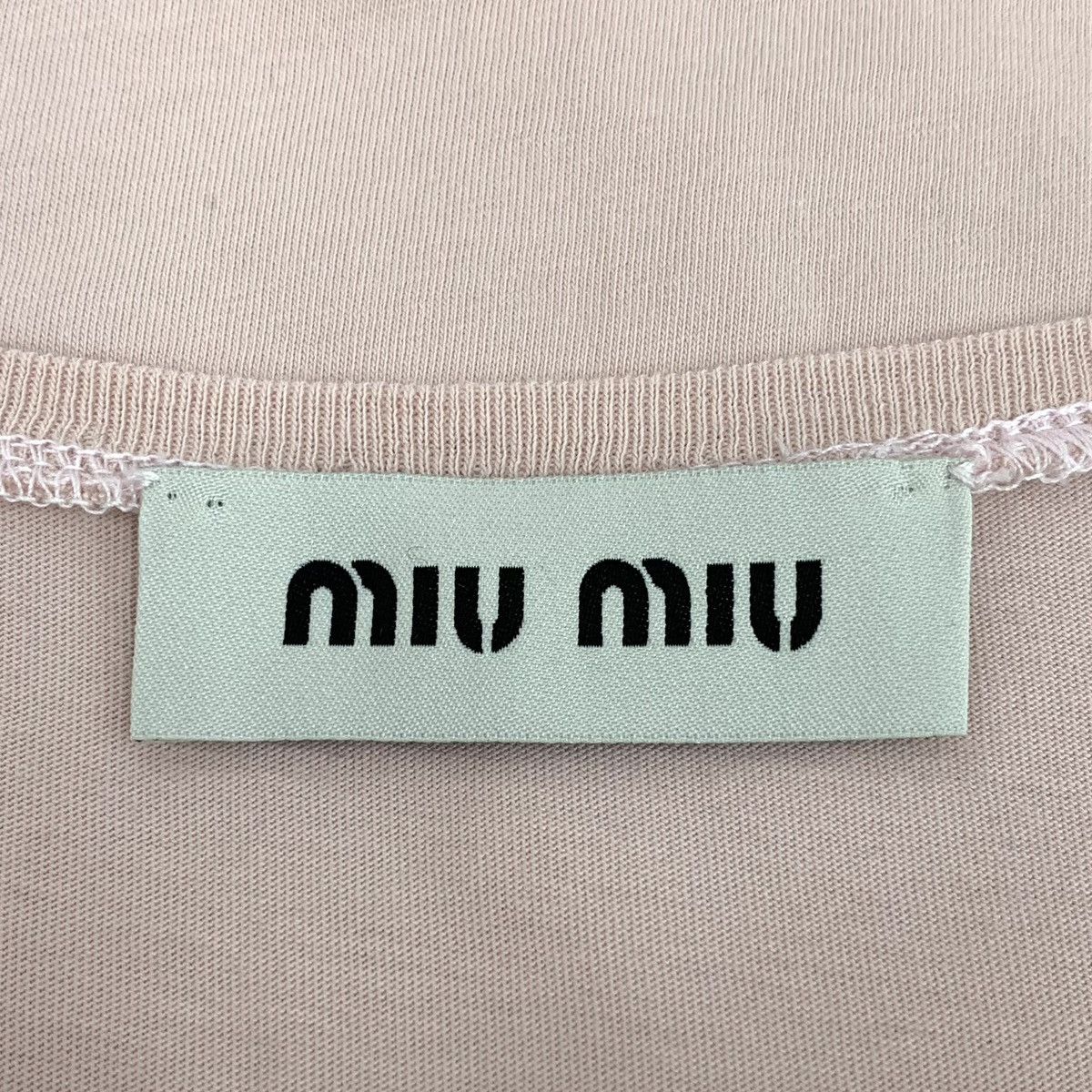 Miu Miu Miu Miu Pink Logo Embroidered Long Sleeve T-shirt K26WX Size XS / US 0-2 / IT 36-38 - 6 Thumbnail