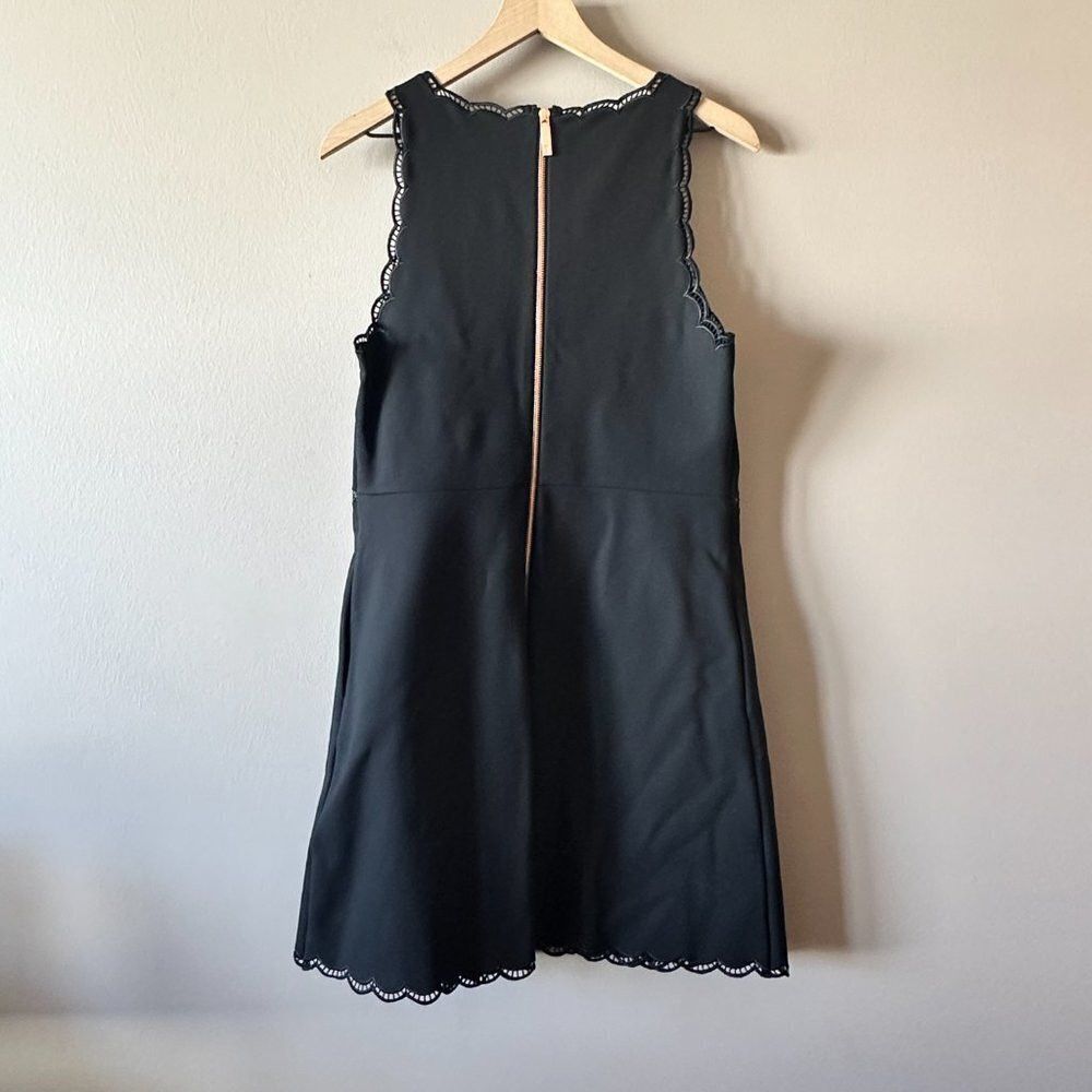 Ted Baker Women's 3 (8) Ted Baker Codi Lace Scallop Hem Black Dress F Size M / US 6-8 / IT 42-44 - 5 Thumbnail