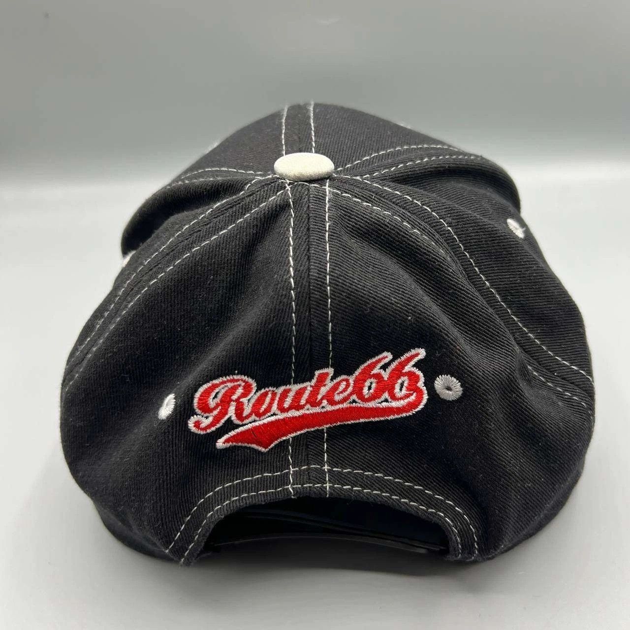 Route 66 Route 66 Hat Men Black Silver Embroidered Snap Back Cap Size ONE SIZE - 2 Thumbnail