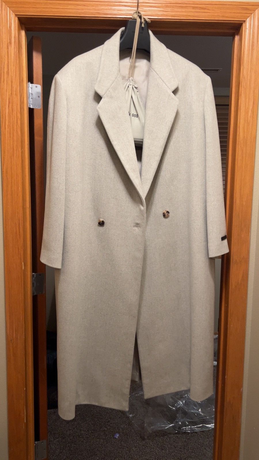 Fear of God Eternal Overcoat in Cement Heather Size 50(40US)