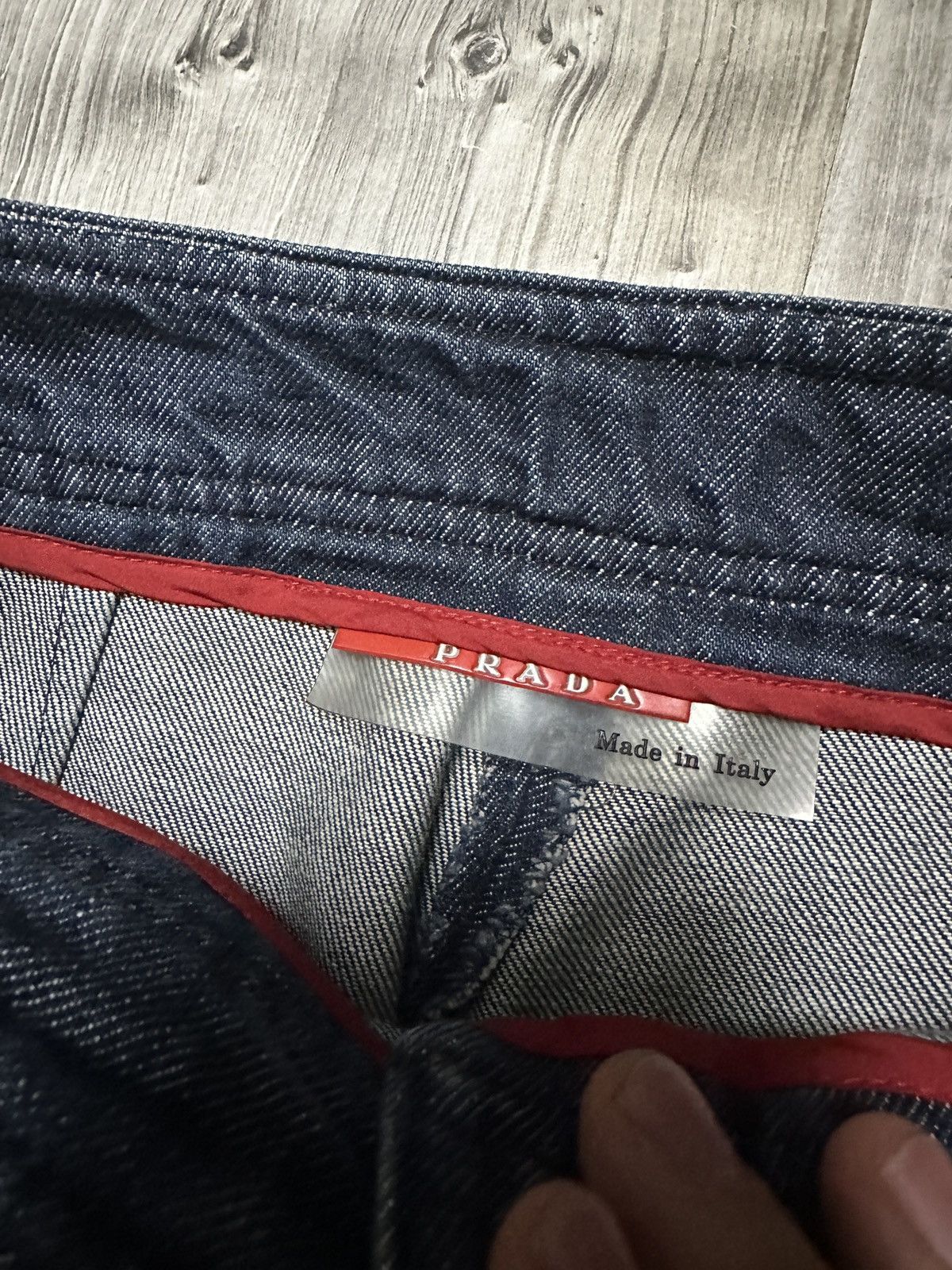 Prada Crazy Prada women's Denim bootcut Avantgarde Archive Size 28" / US 6 / IT 42 - 6 Thumbnail