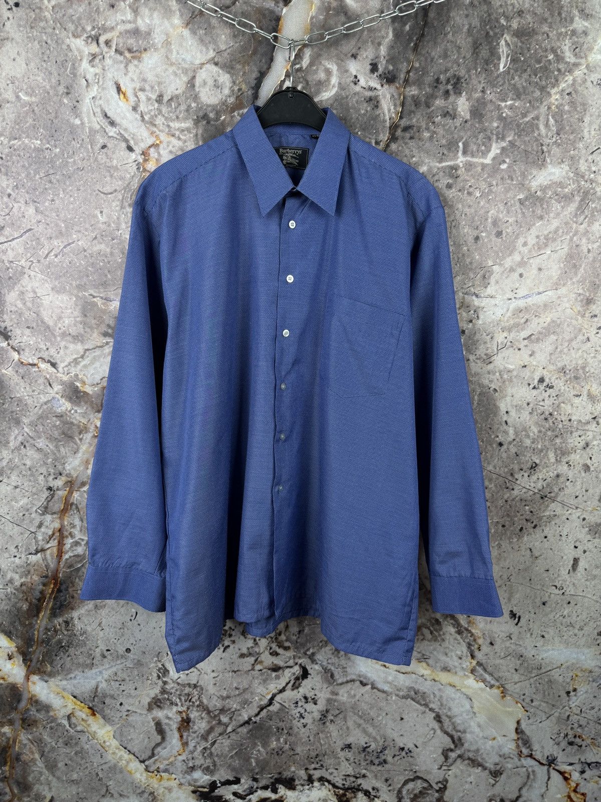 Burberry Men’s Burberrys Shirt Button Up Luxury Vintage Size 43/184 Size US XXL / EU 58 / 5 - 1 Thumbnail