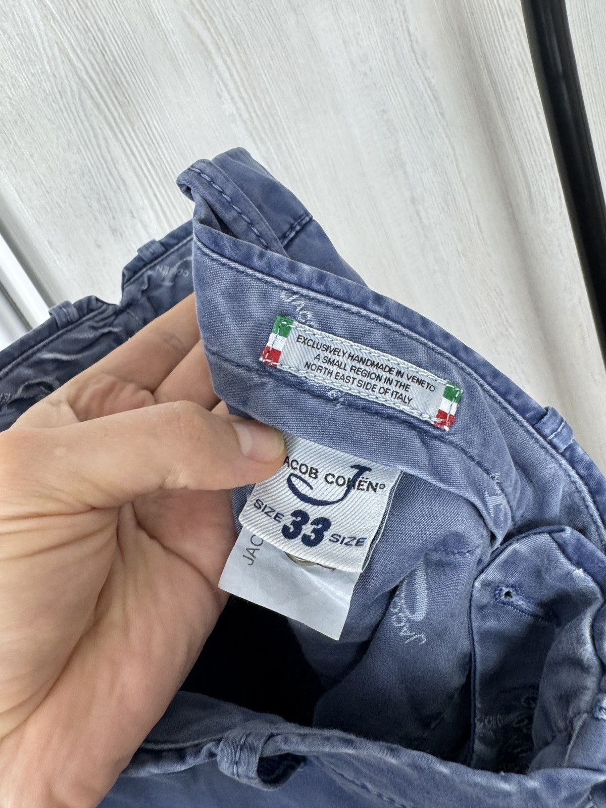 Jacob Cohen Jacob Cohen handmade blue faded made in Italy pants Size US 33 - 15 Thumbnail