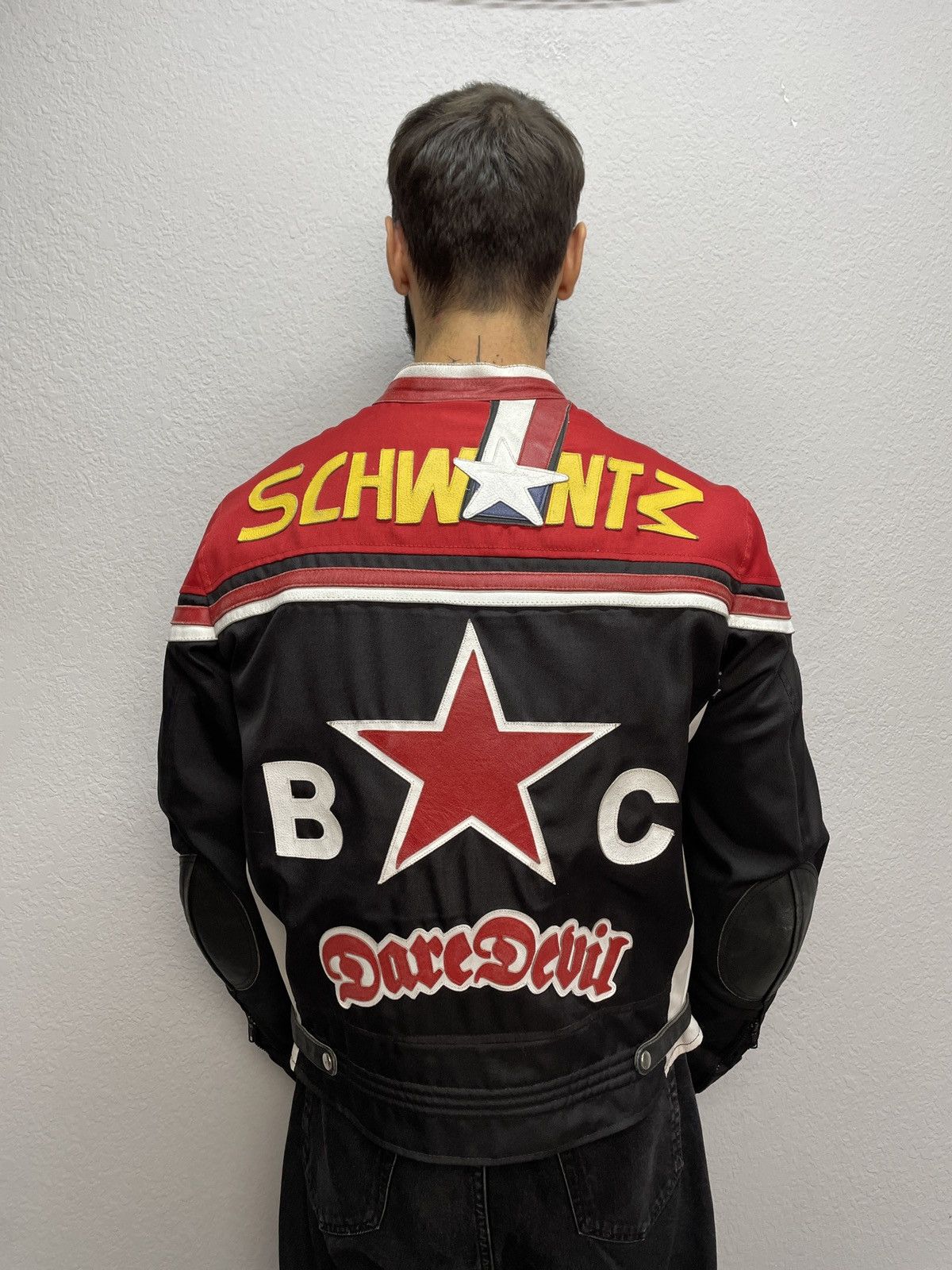 Other Harrison “Dark Devil” Racing Jacket — Nylon & Leather Hybrid Size US L / EU 52-54 / 3 - 7 Thumbnail