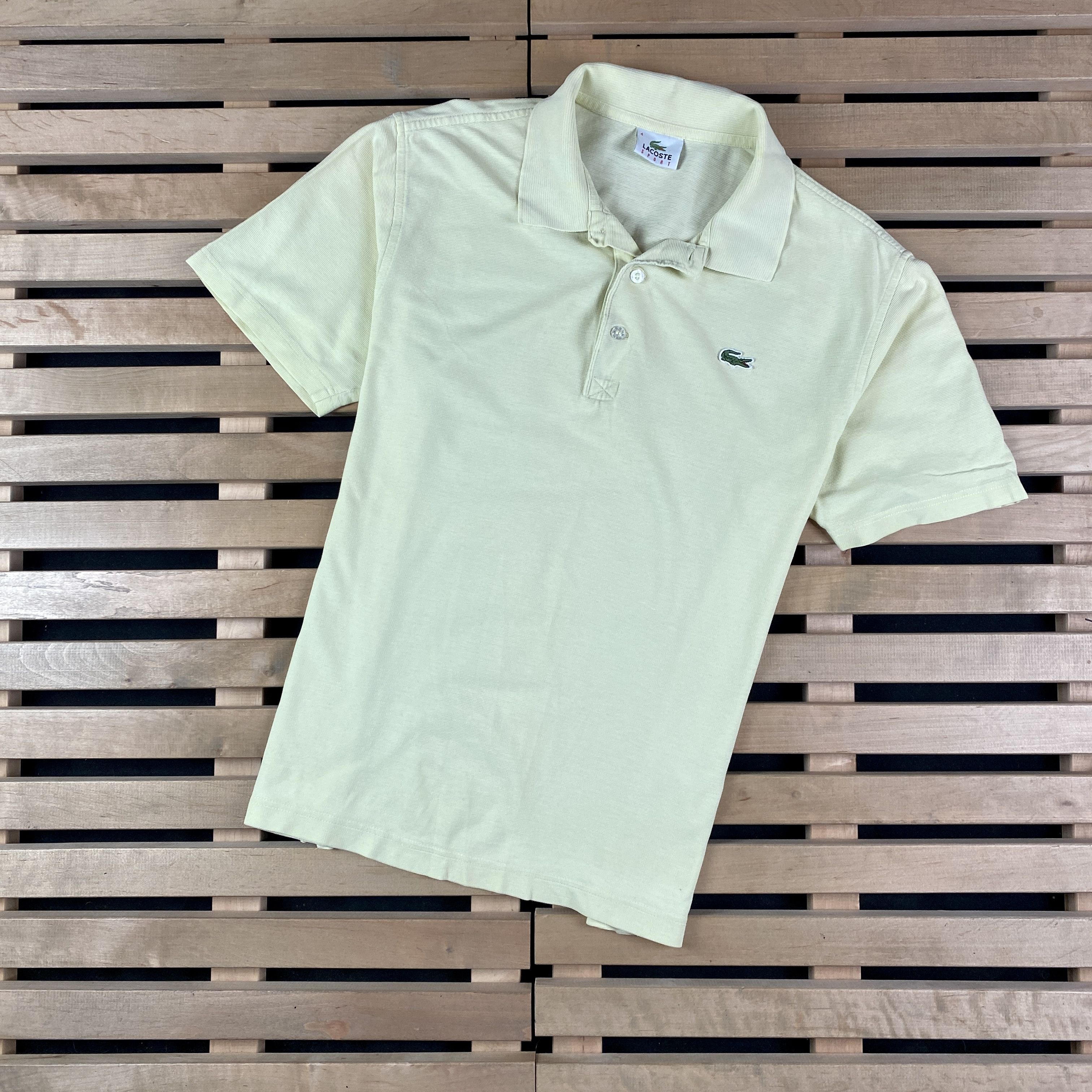 Lacoste × Vintage Mens Vintage Polo Shirt Lacoste Size 4 Cotton Size US S / EU 44-46 / 1 - 1 Thumbnail