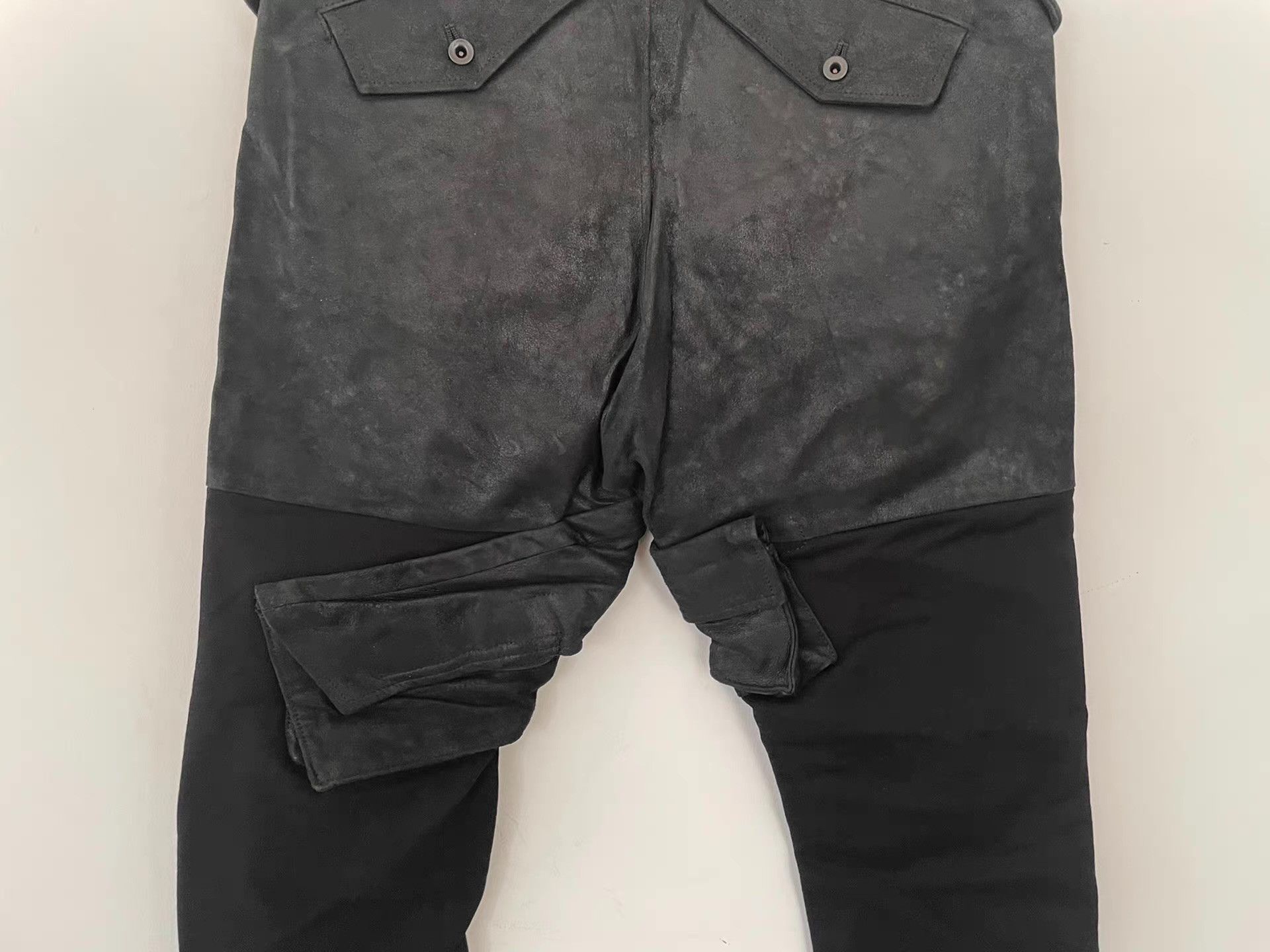 Julius Julius 17SS Leather Paneled Bullet Pants Ｑ21 Size US 34 / EU 50 - 5 Thumbnail