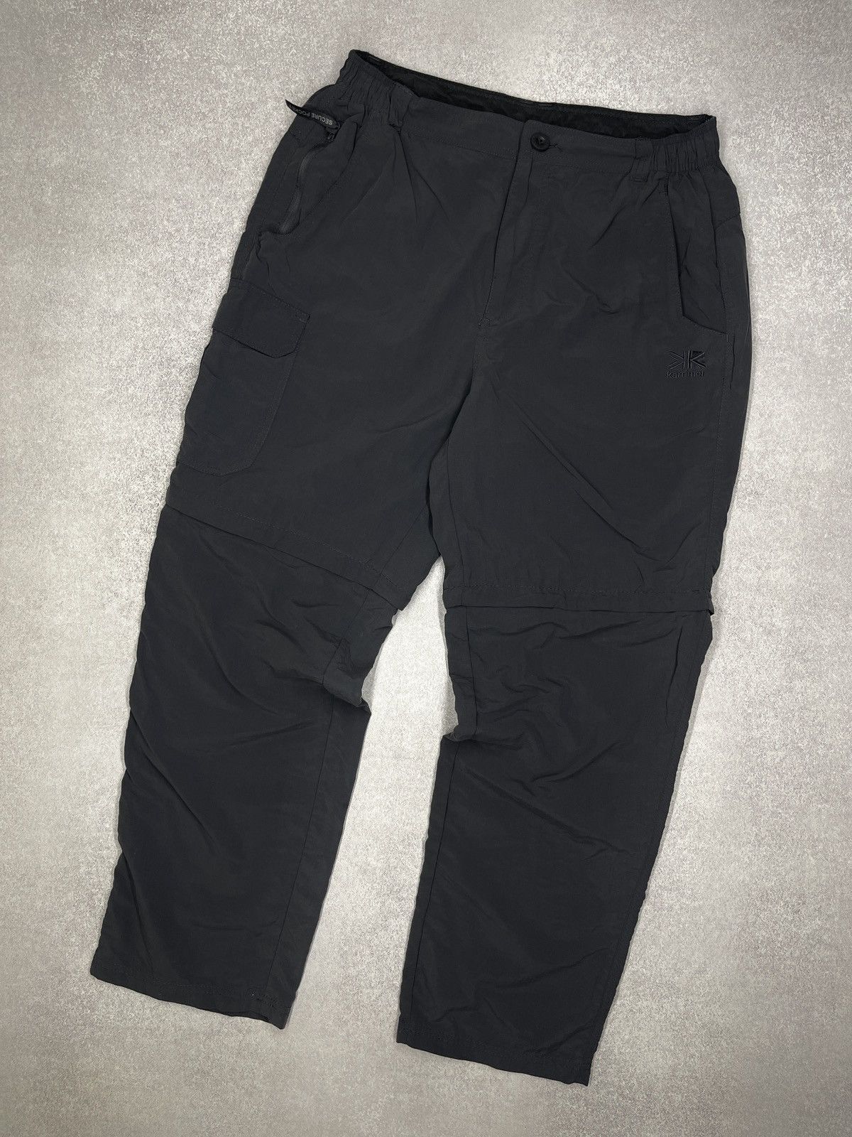 Mens Karrimor 2in1 Nylon Cargo Pants Grey Outdoor Gorpcore