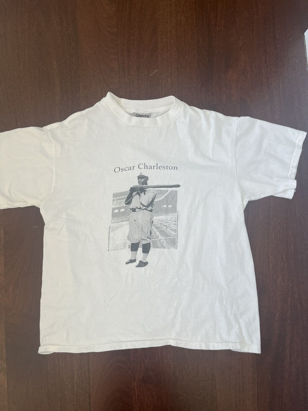 Authentic Negro Leagues × Vintage Negro League Baseball 1995 Oneita T-Shirt Single Stitch Size US L / EU 52-54 / 3 - 1 Thumbnail