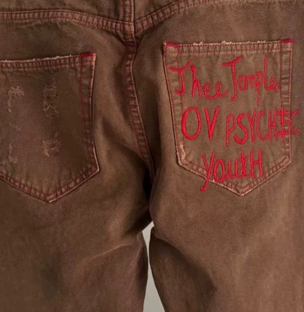 Enfants Riches Deprimes Enfants Riches Deprimes erd 23 New mbroidered Red Line Jeans Size US 30 / EU 46 - 4 Thumbnail