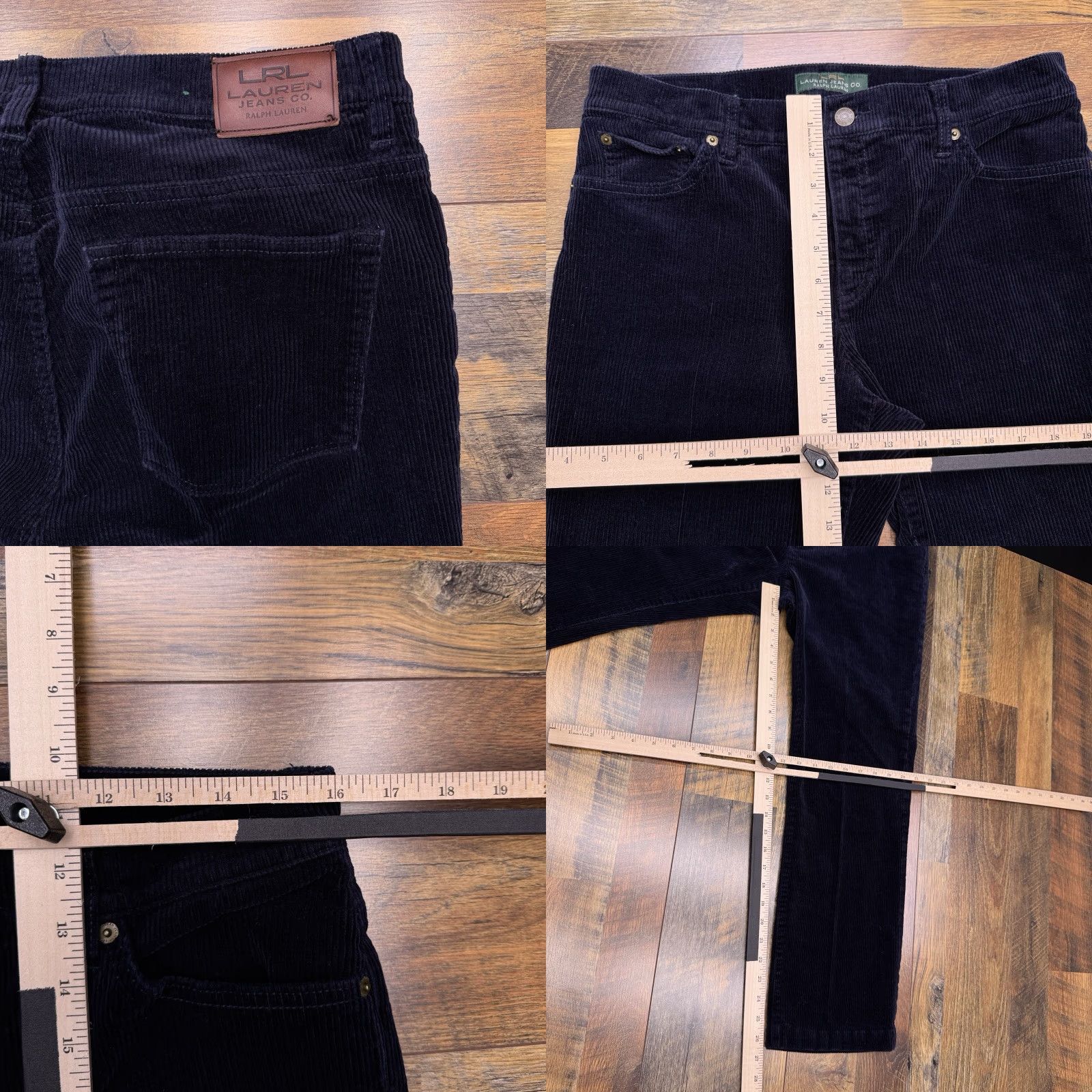 Ralph Lauren Lauren Ralph Lauren Jeans Straight 12 Womens Navy Blue Denim 5-Pocket Stretch Classic Modern Belt Loops Size 34" / US 12 / IT 48 - 8 Thumbnail