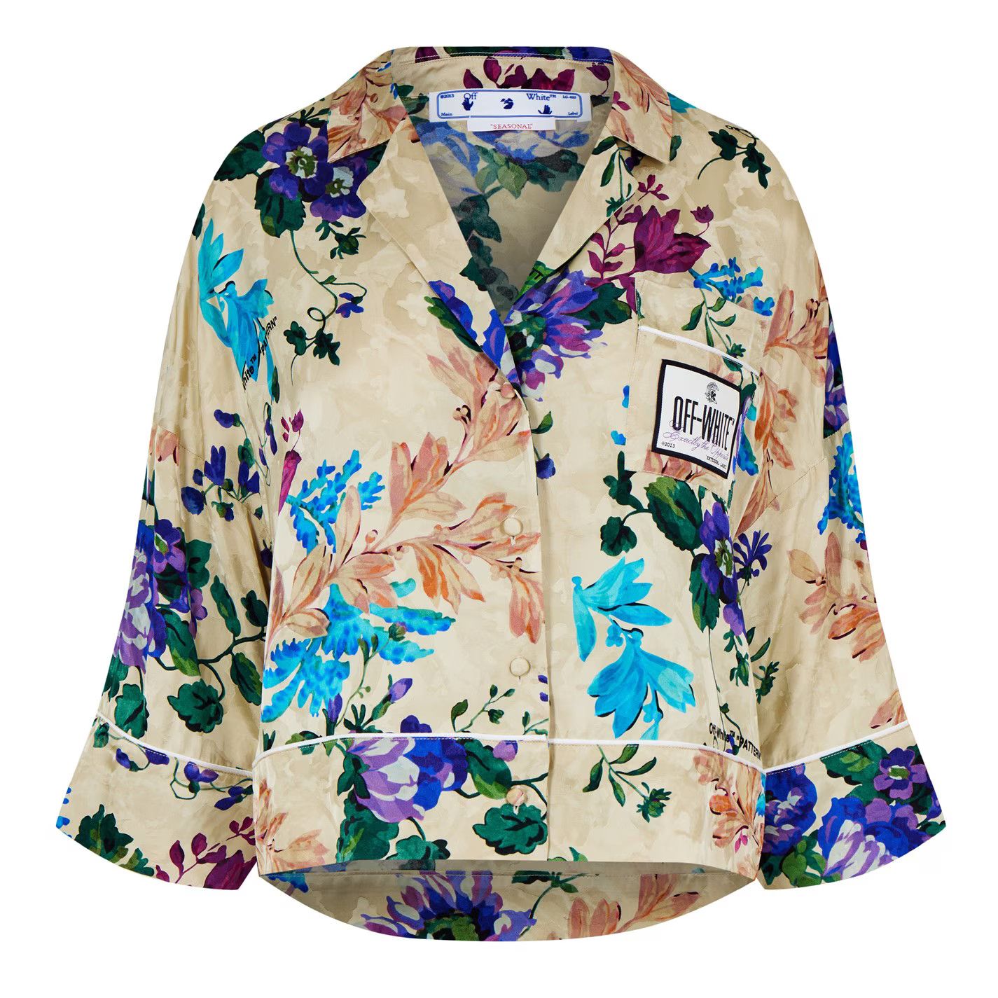 Off-White o1g2r1mq0125 Shirt in Multicolor Size XXS / US 00 / IT 34 - 1 Thumbnail