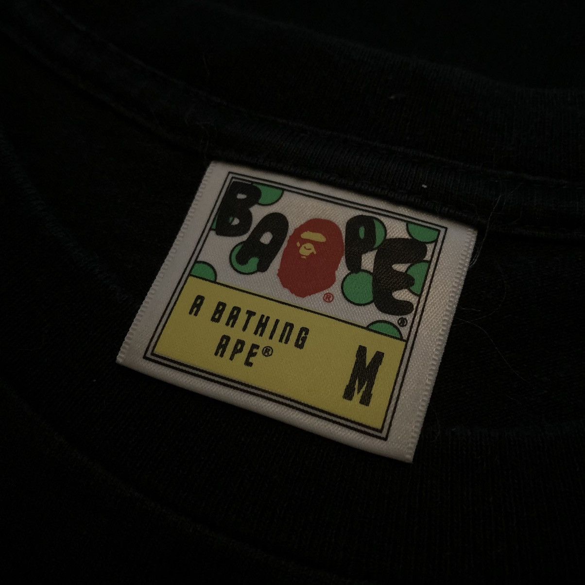 Bape Bape Medium Busy Works Fur Ape Head Black Tee Exclusive Size US M / EU 48-50 / 2 - 5 Thumbnail