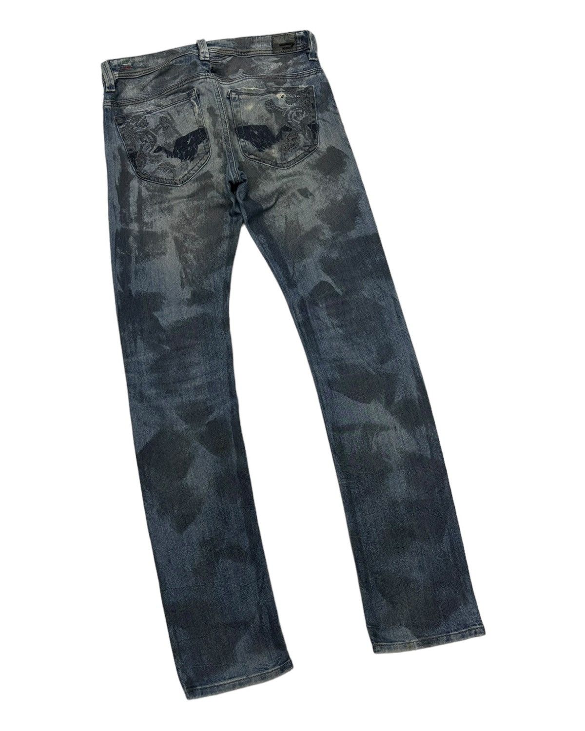 Hysteric Glamour DIESEL TATTOO SUKAJAN DRAGON EMBROIDERY DENIM JEANS Size US 31 - 7 Thumbnail