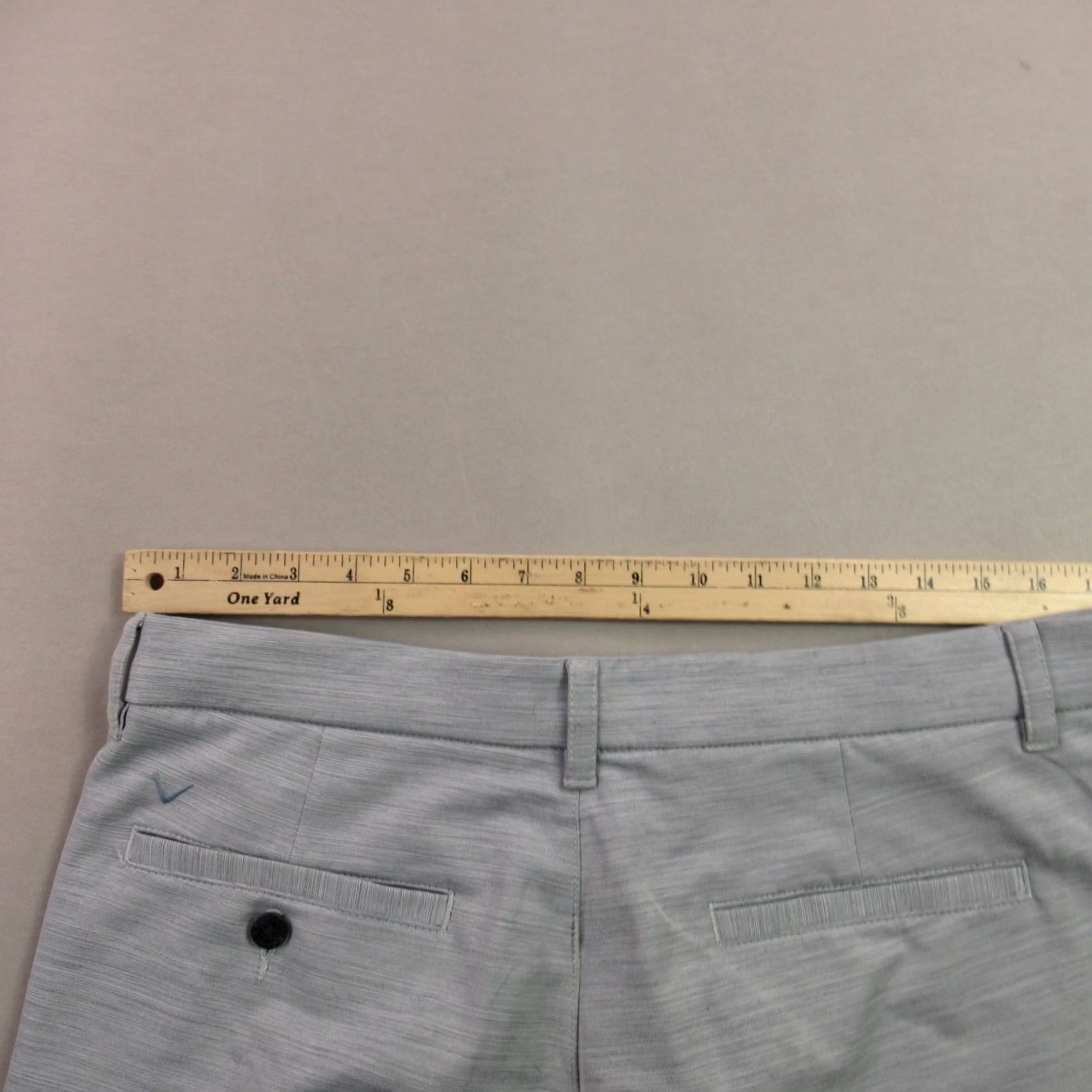 Vintage Chino Shorts 34 Gray Lightweight Casual Outdoors Pockets Button Mens Size US 34 / EU 50 - 5 Thumbnail