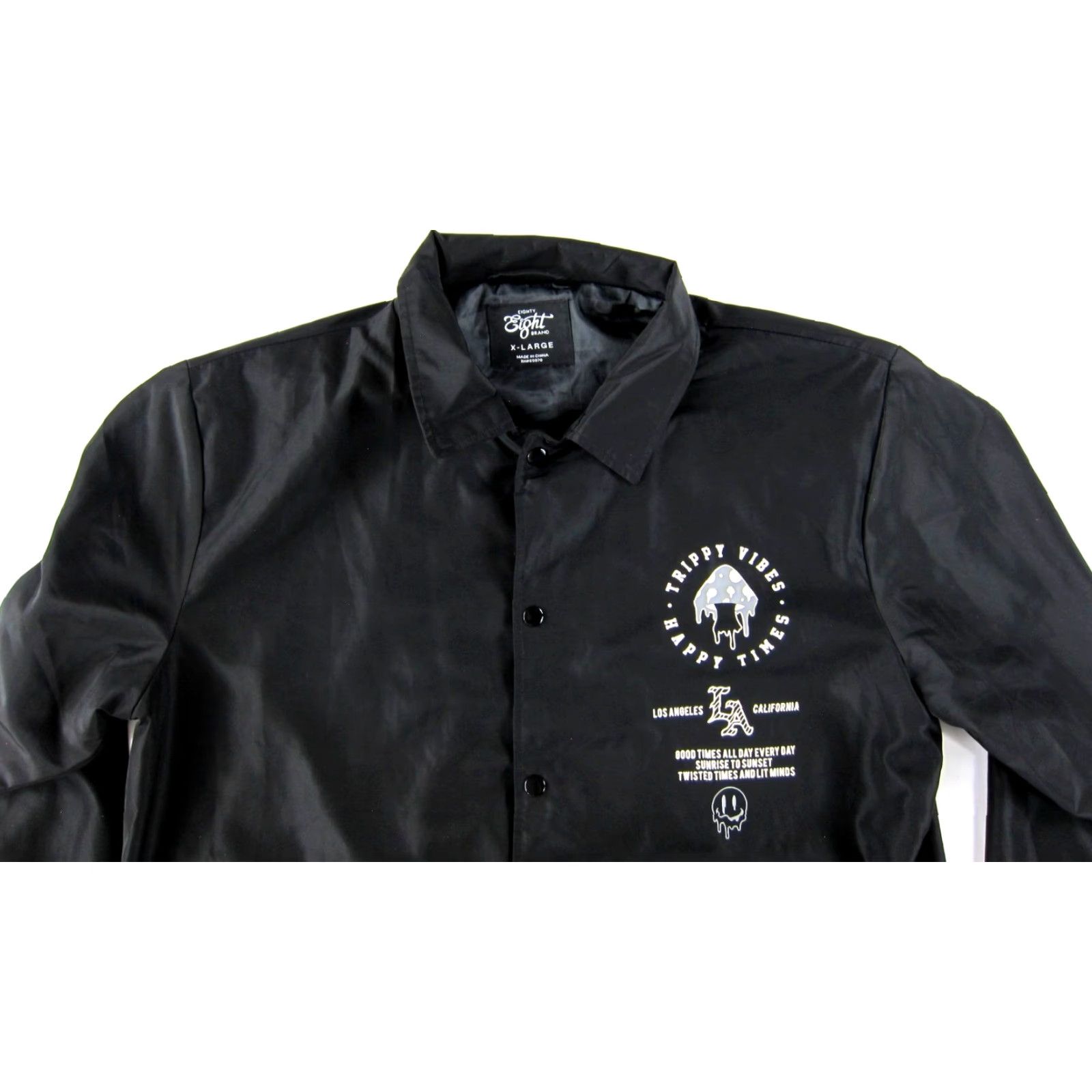 Brandblack Eighty Eight Brand Black Snap Mushroom Trippy Good Times Los Angeles Jacket XL Size US XL / EU 56 / 4 - 7 Thumbnail