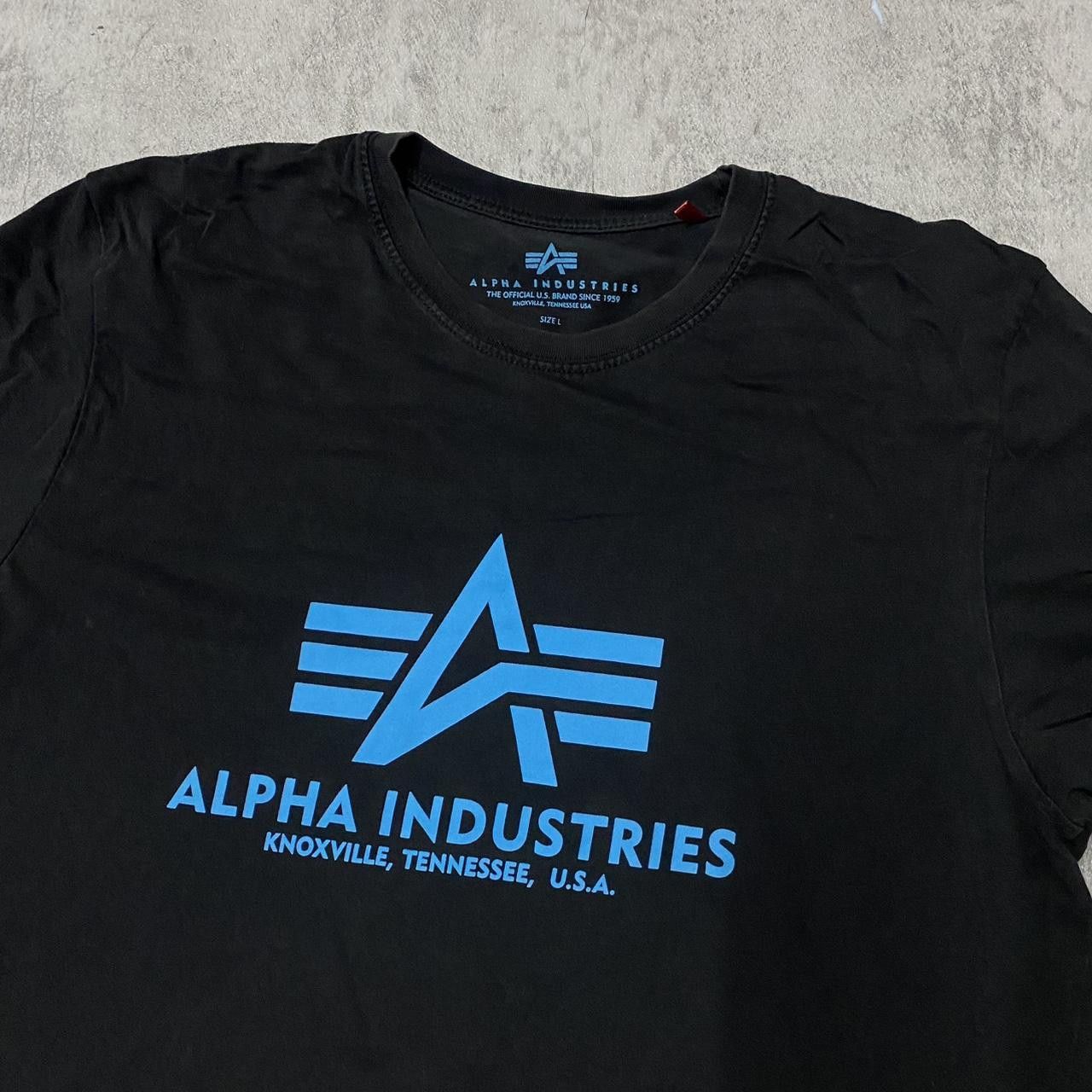 Alpha Industries Alpha Industries black and blue cotton streetwear shirt Size US L / EU 52-54 / 3 - 2 Thumbnail