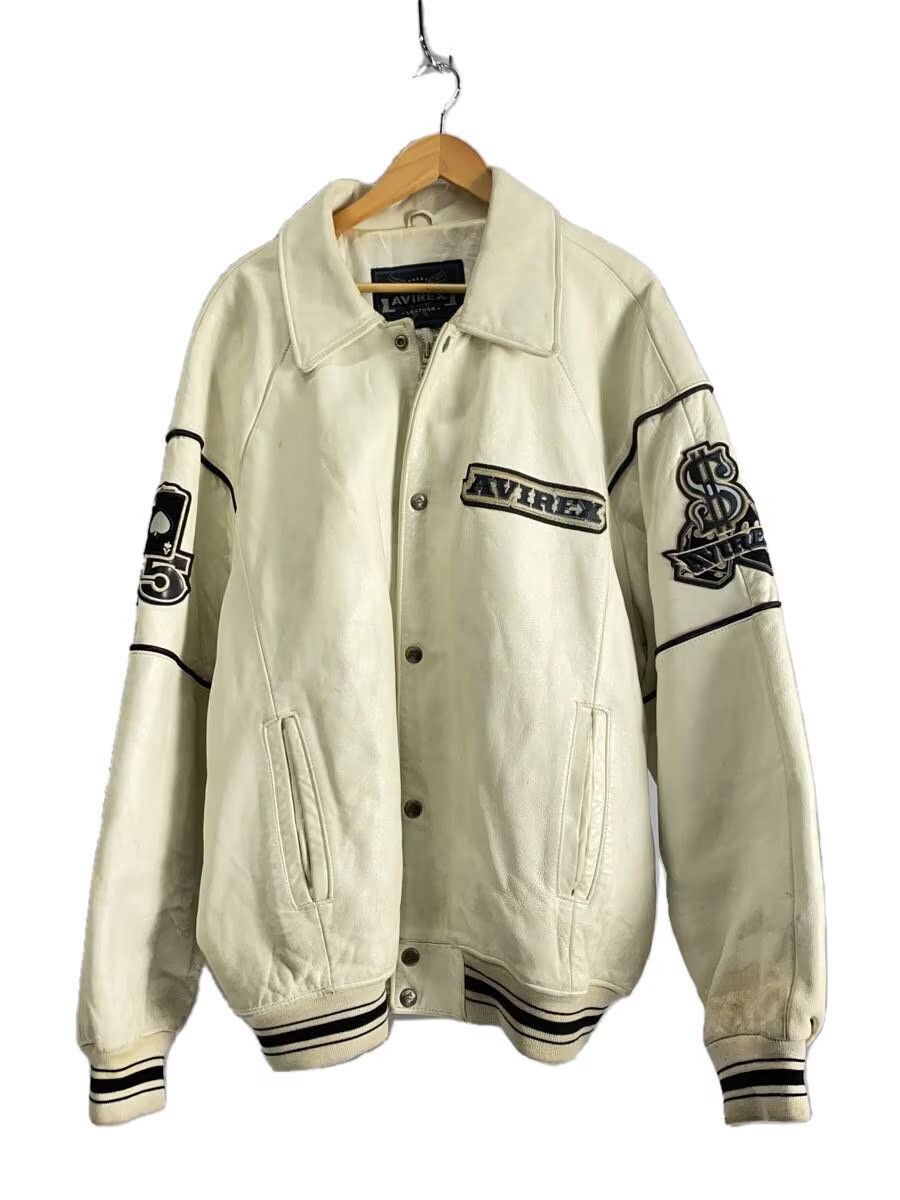 Avirex Avirex Leather Jacket Blouson White Size US XL / EU 56 / 4 - 1 Thumbnail