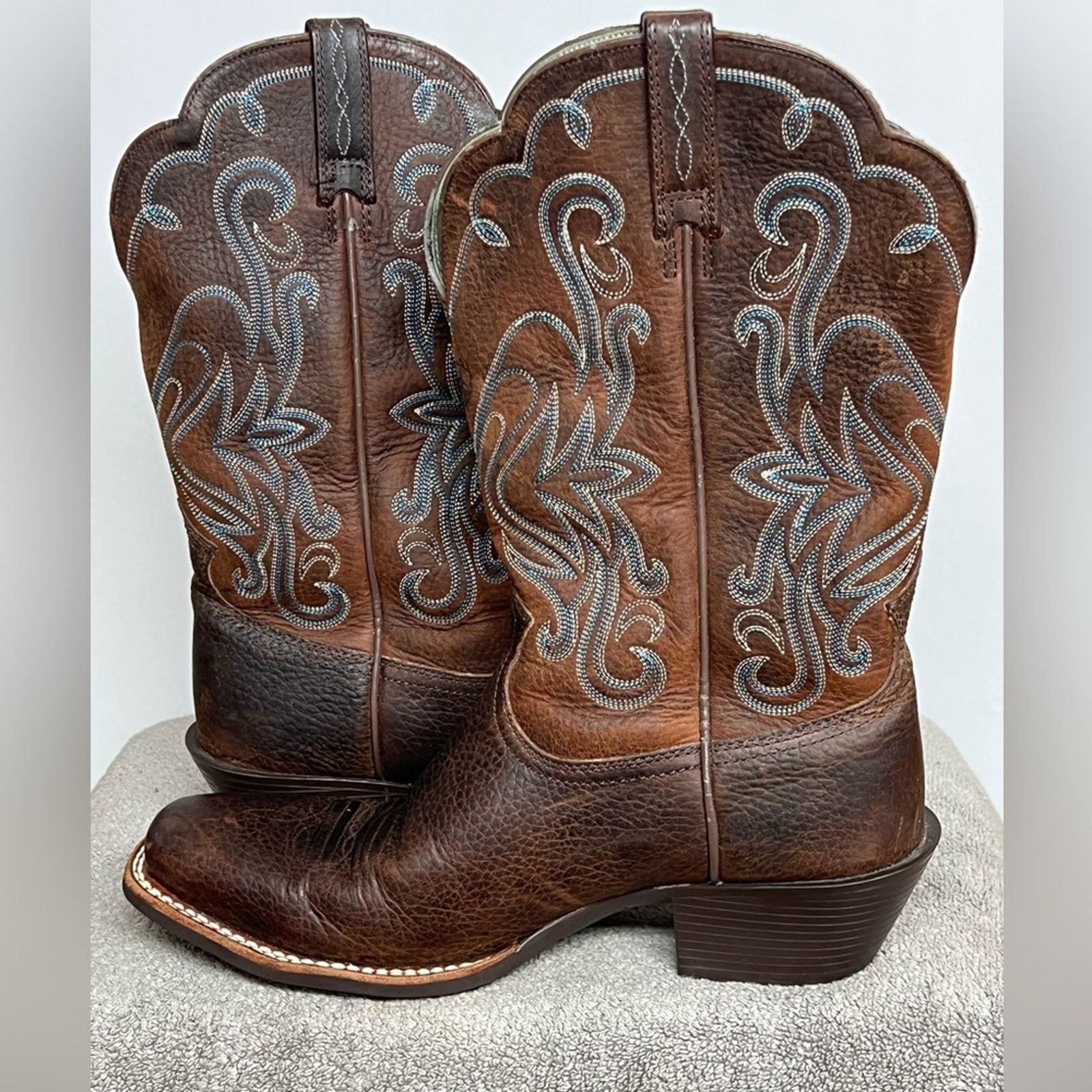 Ariat ARIAT Womens Legend Western Cowboy Boot Size 9.5B Brown NICE Size US 9.5 / IT 39.5 - 4 Thumbnail