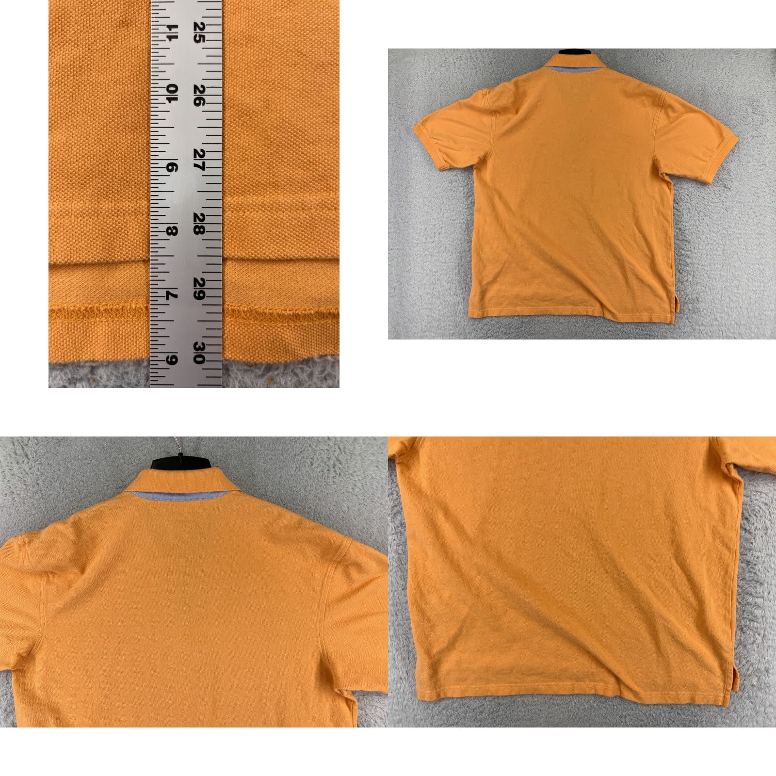 Tommy Hilfiger VINTAGE Tommy Hilfiger Polo Shirt Adult XL Orange 100% Cotton Knit Golf Shirt Mens Polo Modern Sports Size US XL / EU 56 / 4 - 9 Thumbnail