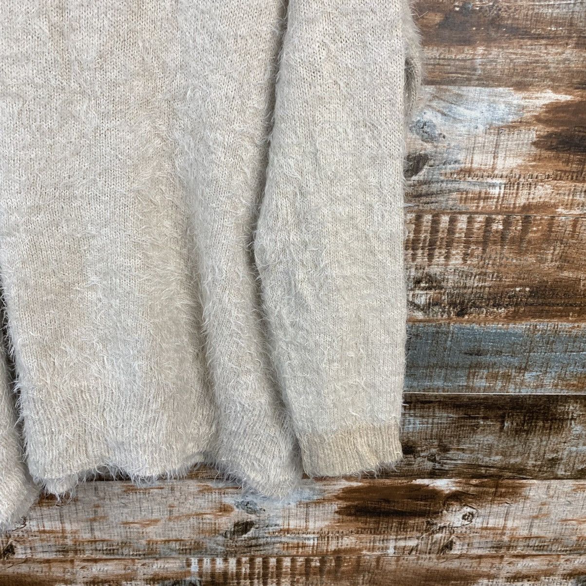 Homespun Knitwear DL N’or Beige Mohair Knitwear #C1111 Size XL / US 12-14 / IT 48-50 - 16 Thumbnail