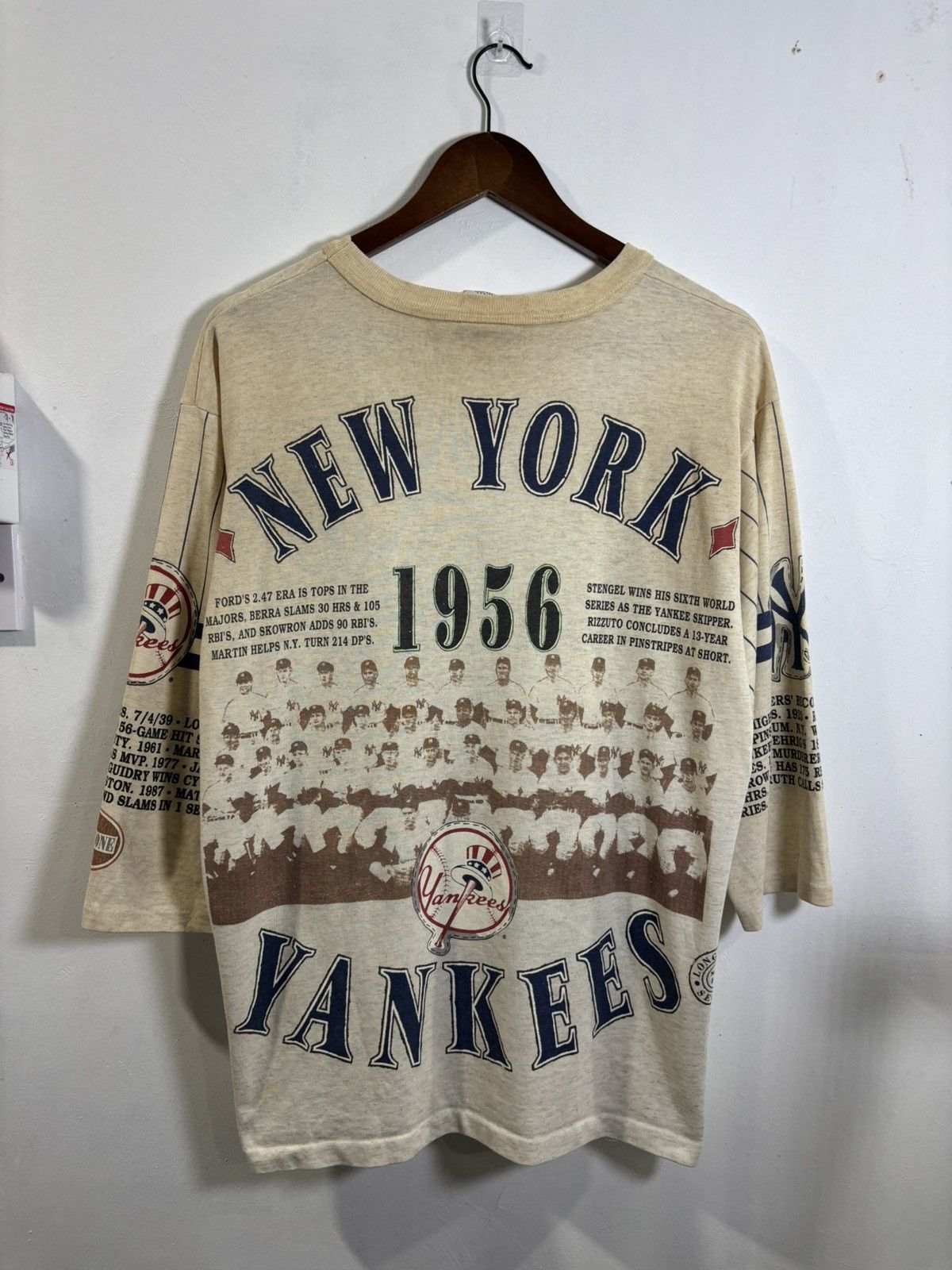 New York Yankees × Vintage Vintage New York Yankees Raglan Shirt Size US L / EU 52-54 / 3 - 2 Thumbnail