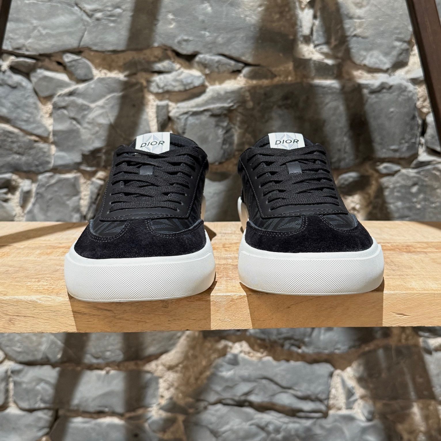 Dior Dior Black CD Diamond Logo B101 Low Top Sneakers Size US 8 / EU 41 - 3 Thumbnail