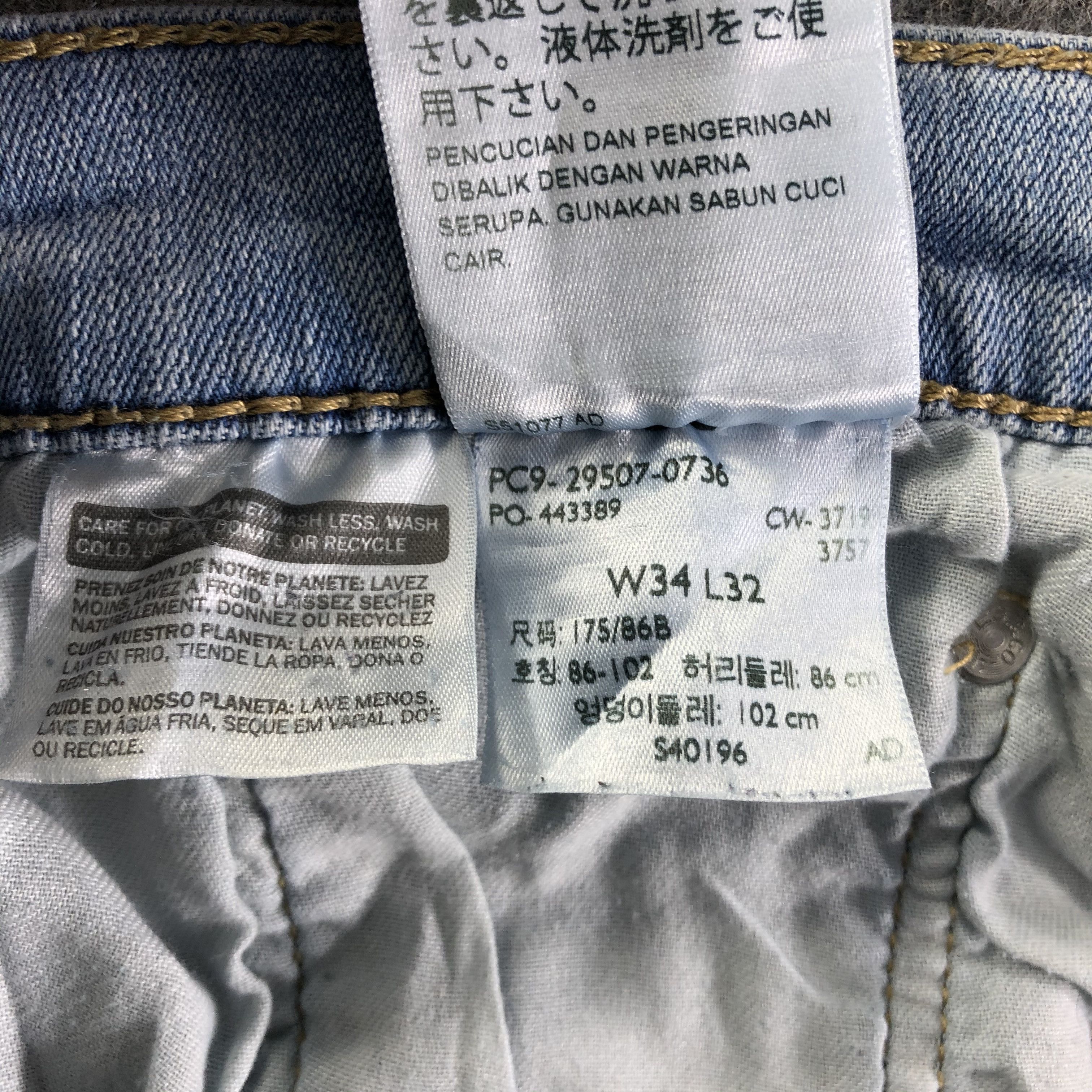 Levi's Vintage Blue Wash Levis 502 Jeans-J4195 Size US 33 - 11 Thumbnail