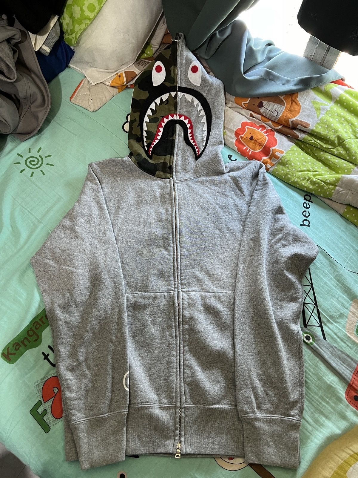 Supreme Bape Shark Hoodie Grailed