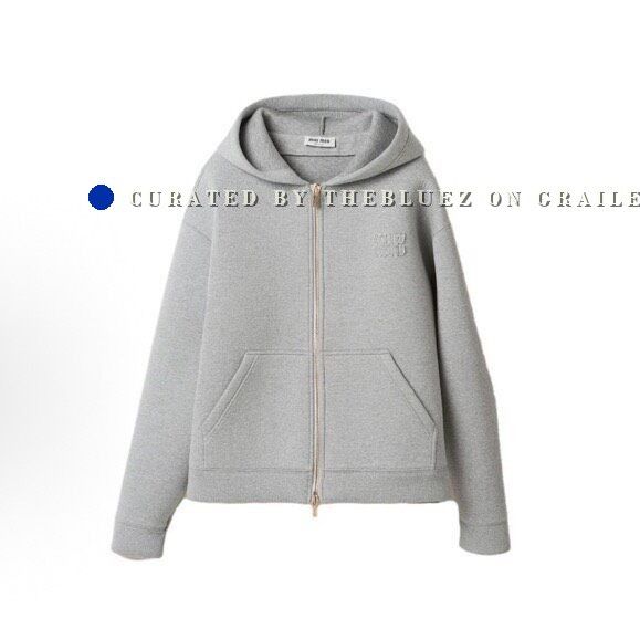 Miu Miu Miumiu Grey Zip Hoodie XS Size XS / US 0-2 / IT 36-38 - 1 Thumbnail