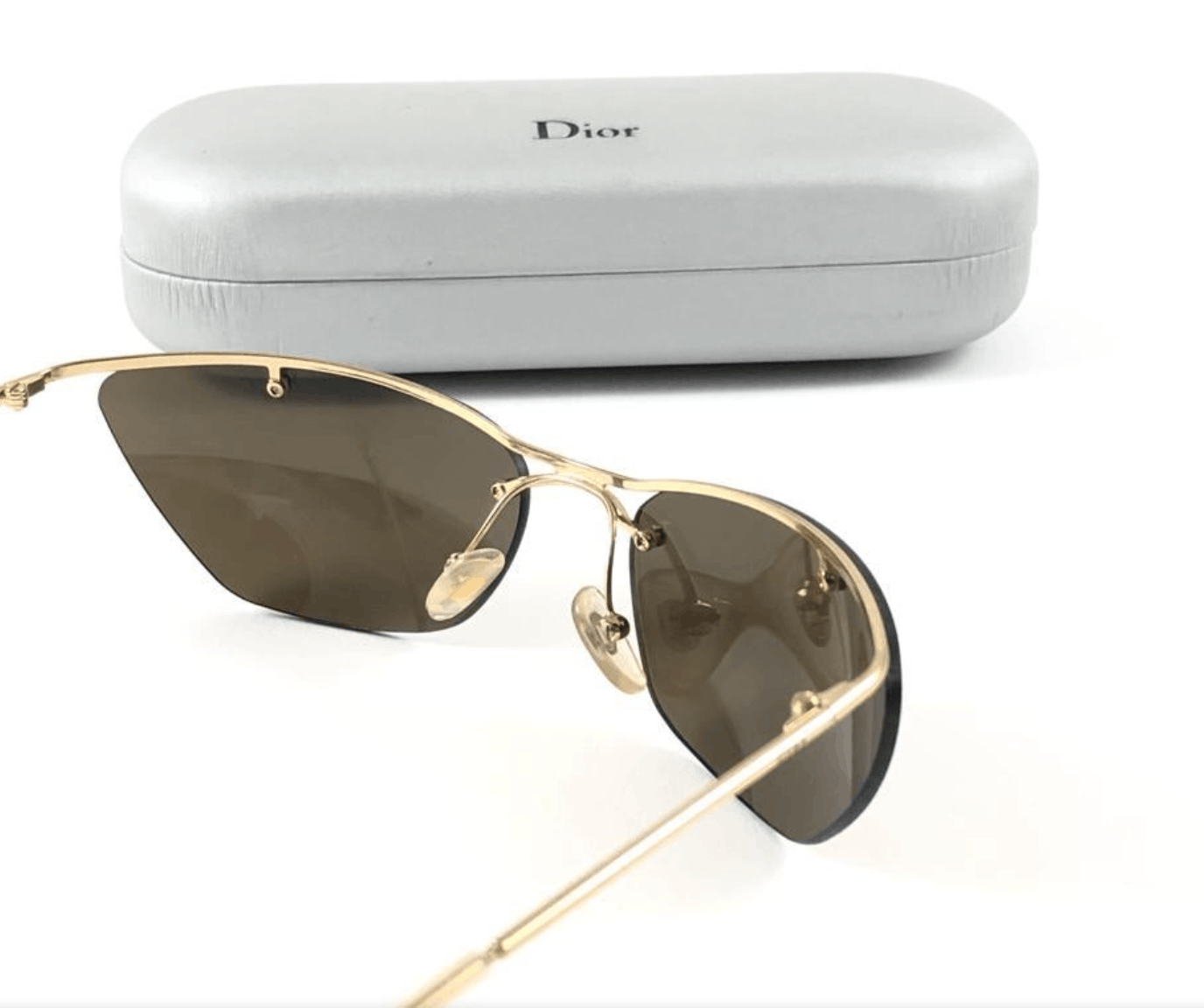Dior DIOR Sunglasses Flash Rimless Frameless Shield Mask MA112 Size ONE SIZE - 4 Thumbnail