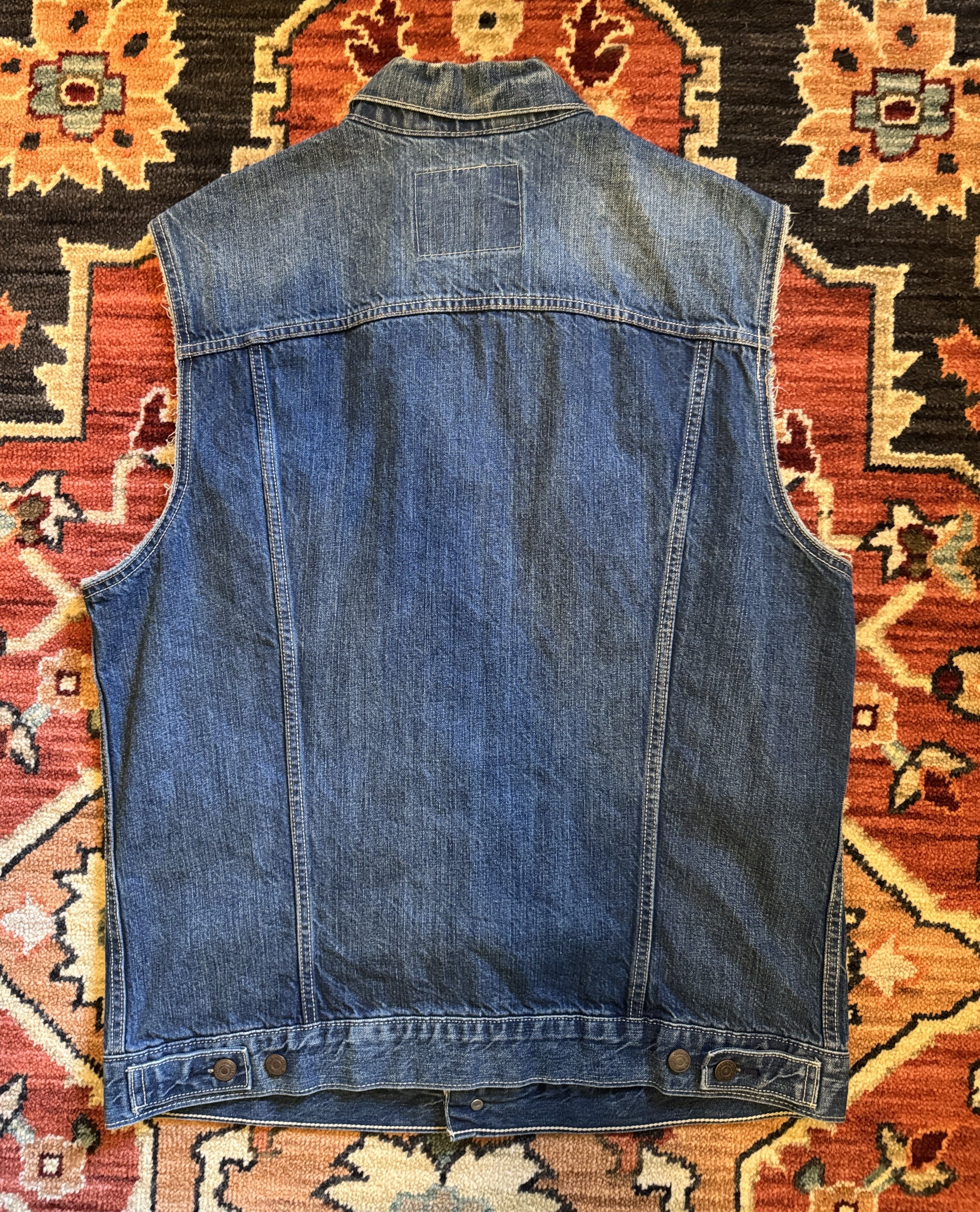 Levi's Vintage Levis Jean Trucker Vest Men XL Denim Blue Size US XL / EU 56 / 4 - 2 Thumbnail