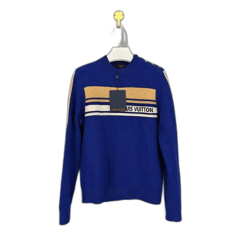Louis Vuitton louis vuitton blue striped cashmere sweater Size US S / EU 44-46 / 1 - 1 Thumbnail