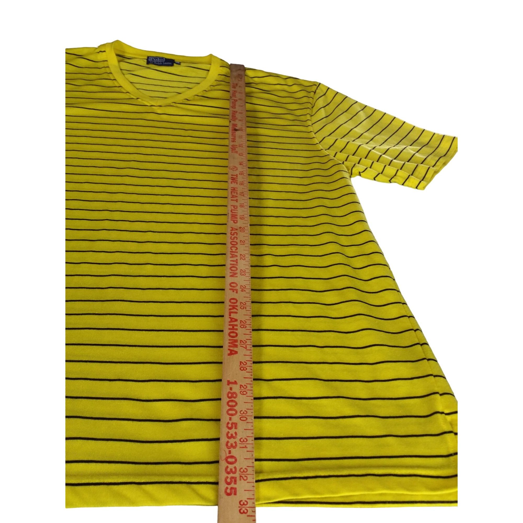 Polo Ralph Lauren Polo Ralph Lauren Tshirt Men Sz 3XL Striped Yellow Black V N Size US XXL / EU 58 / 5 - 3 Thumbnail