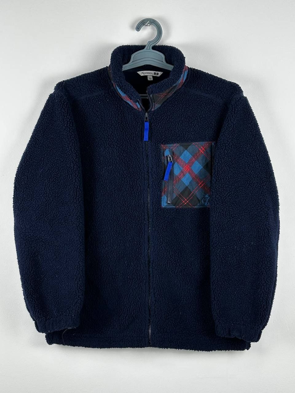 JW Anderson × Uniqlo Uniqlo J.W.Anderson Teddy Fleece Navy Zip Sweater Size US L / EU 52-54 / 3 - 1 Thumbnail