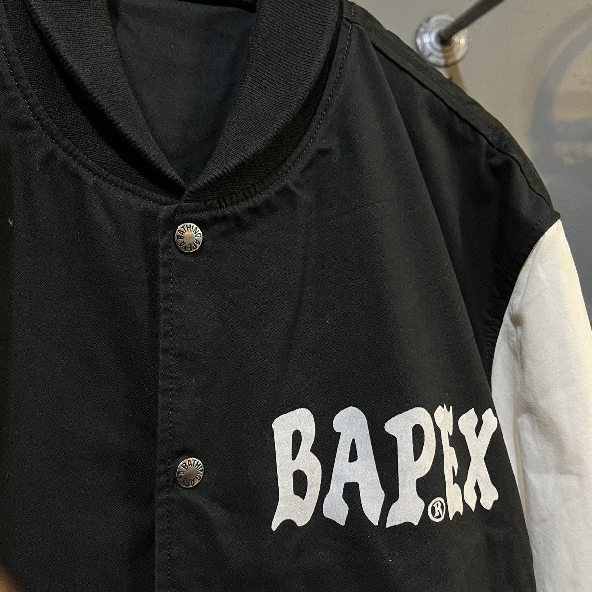 Bape Bapex varsity bomber jacket Size US XL / EU 56 / 4 - 4 Thumbnail