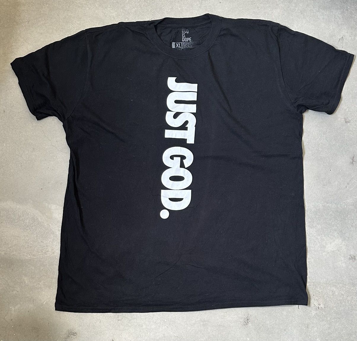 Vintage GOD IS DOPE JUST GOD TEE Size US XL / EU 56 / 4 - 1 Thumbnail