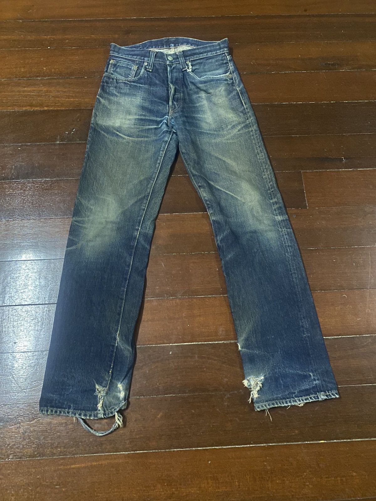 Sugar Cane Vintage Sugar cane 1947 distressed mud wash rusty jeans Size US 31 - 7 Thumbnail