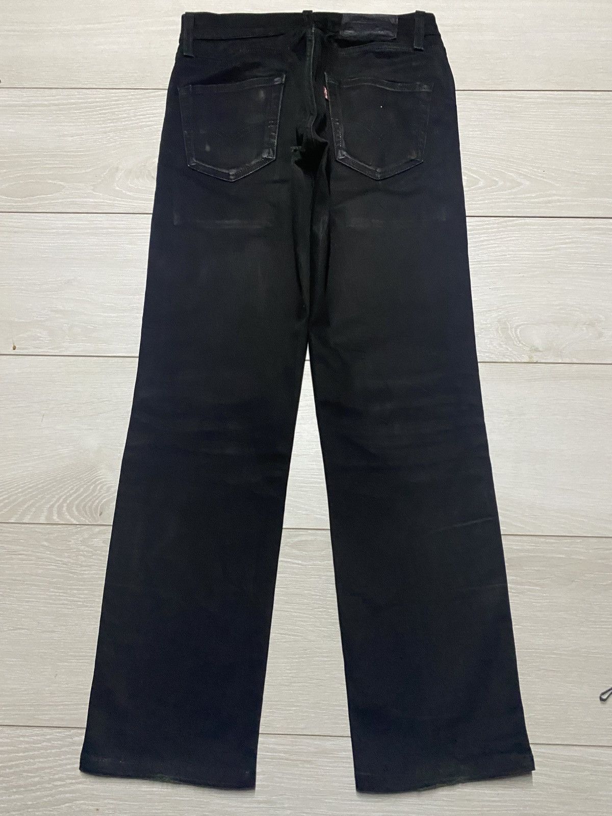 Levi's Levis 511 Black Denim Y2K Stretch Jeans Size US 29 - 2 Thumbnail