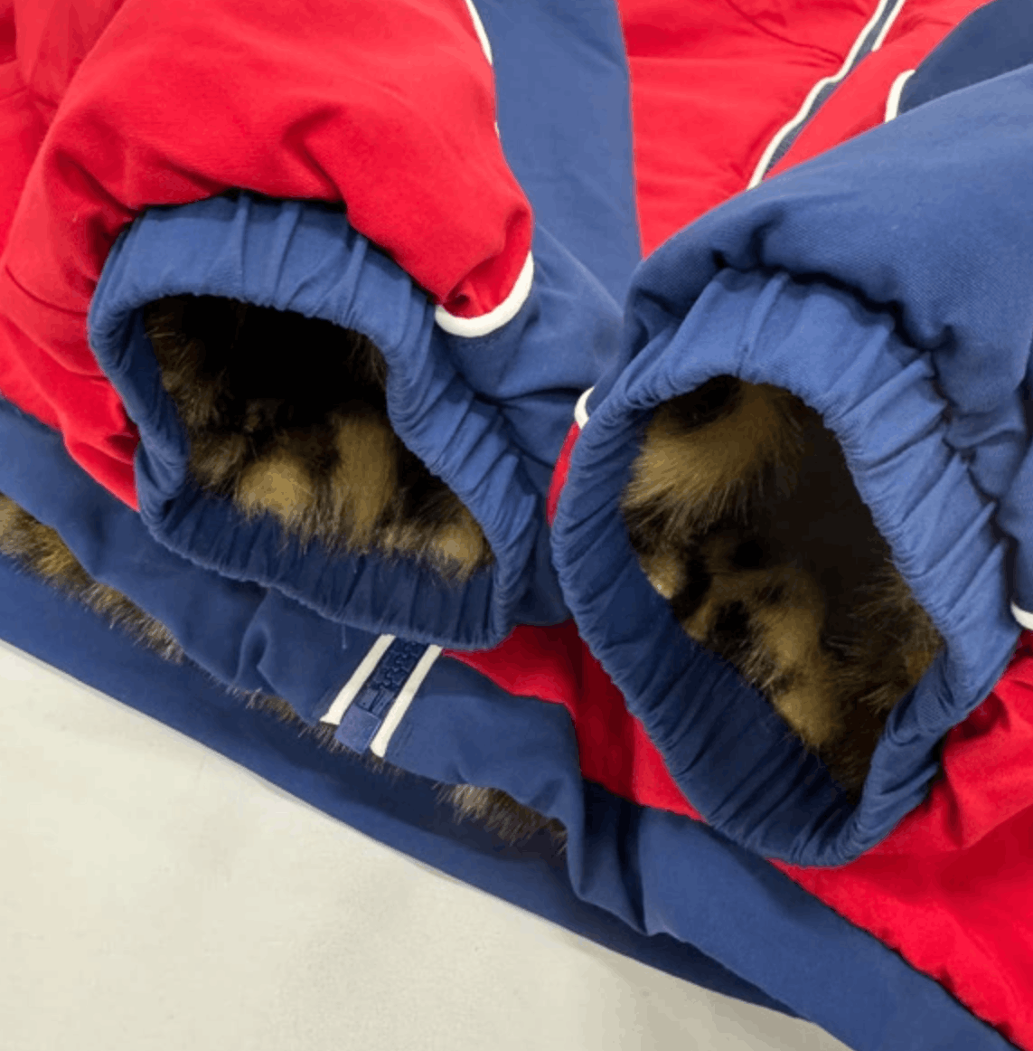 Supreme Supreme Faux Fur Reversible Hooded Track Jacket Red Size US XL / EU 56 / 4 - 9 Thumbnail