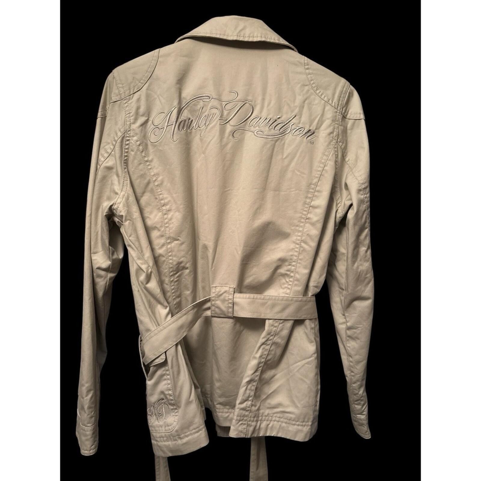 Harley Davidson Harley Davidson Motorcycle Jacket Belted Embroidered Utility Size L / US 10 / IT 46 - 2 Thumbnail