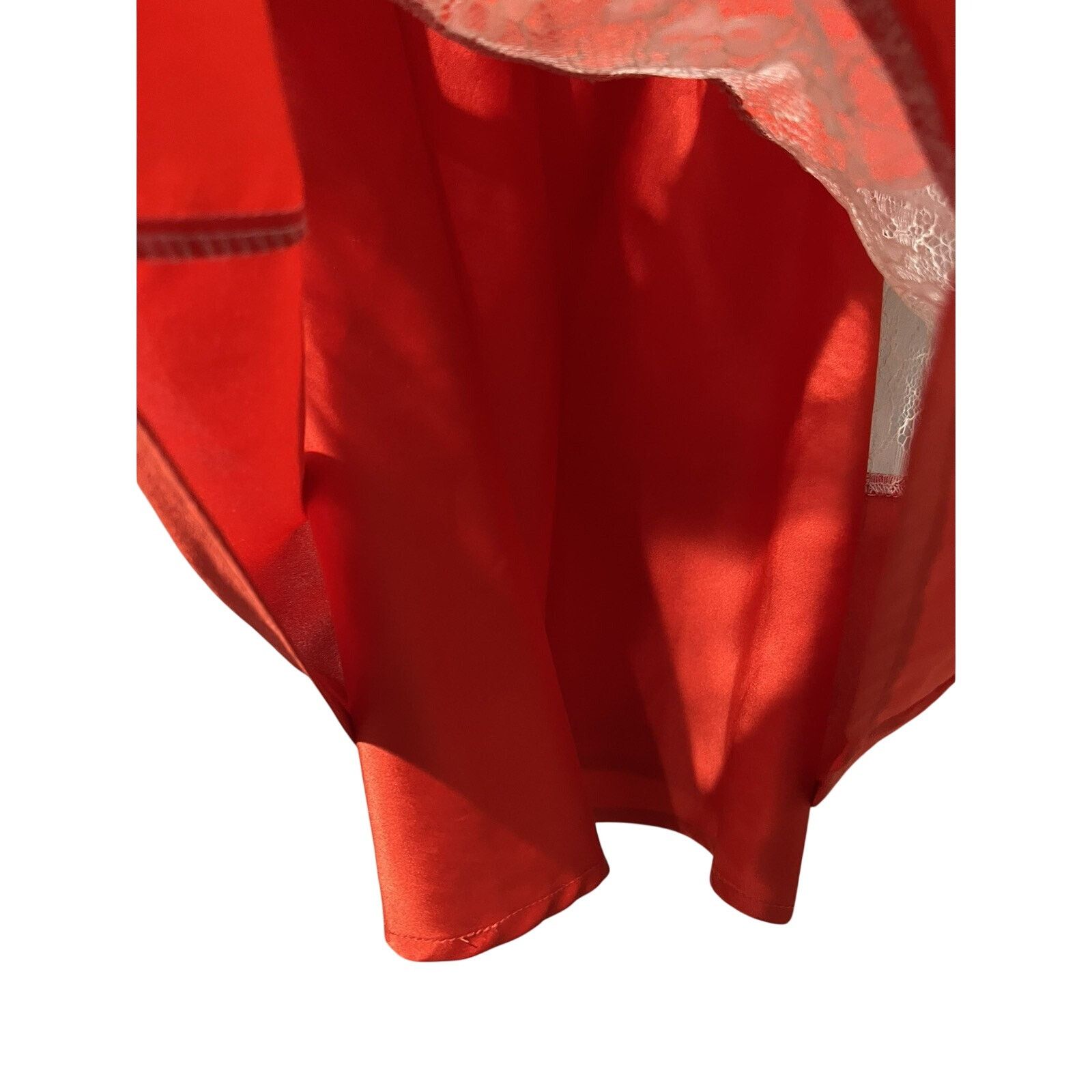 & Other Stories M.M.Couture Italy Women 100% Silk blouse Red Top S A001987 Size S / US 4 / IT 40 - 7 Thumbnail