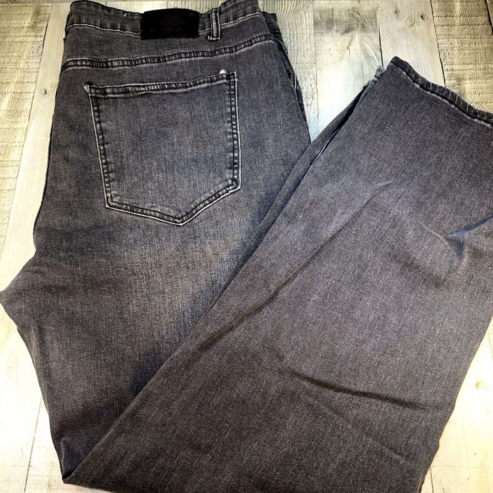 Etro Retro Stitch Jeans Men 44 Regular Black 32in Wide-Leg Stretch 90s Style Baggy Vintage Size US 44 / EU 60 - 3 Thumbnail